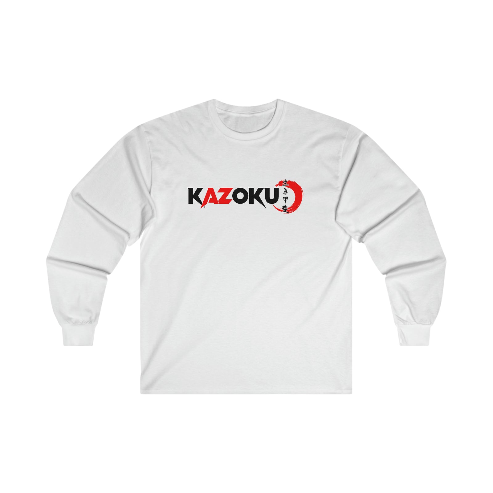 KAZOKU Long Sleeve Tee Red - Design 1