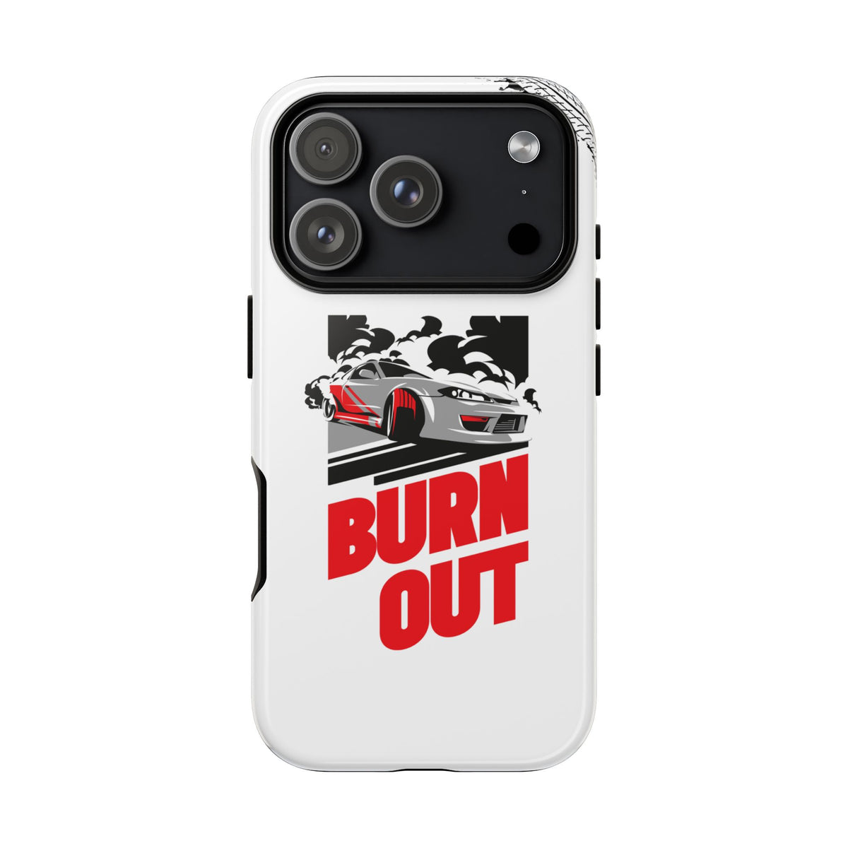 JDM Burnout Tough Car Phone Case - iPhone 17 Pro, glossy, front view
