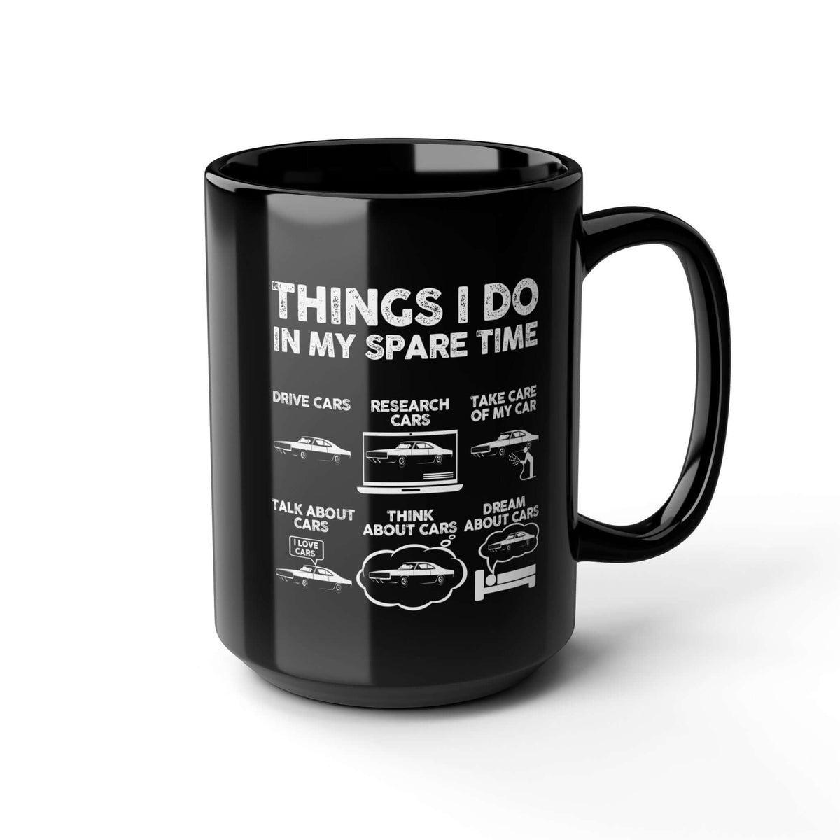 Things I Do in My Spare Time Muscle Car Mug coffee mug - funny car guy gift