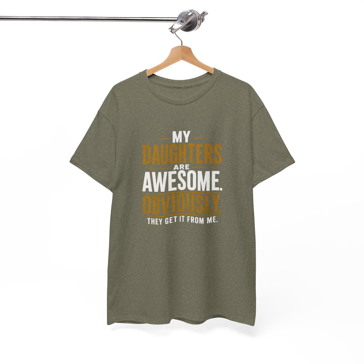 My Daughters Are Awesome shirt in navy | Proud parent graphic tee | 365CarMods