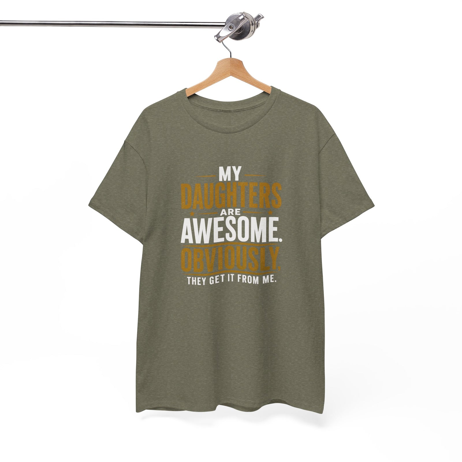 My Daughters Are Awesome shirt in navy | Proud parent graphic tee | 365CarMods