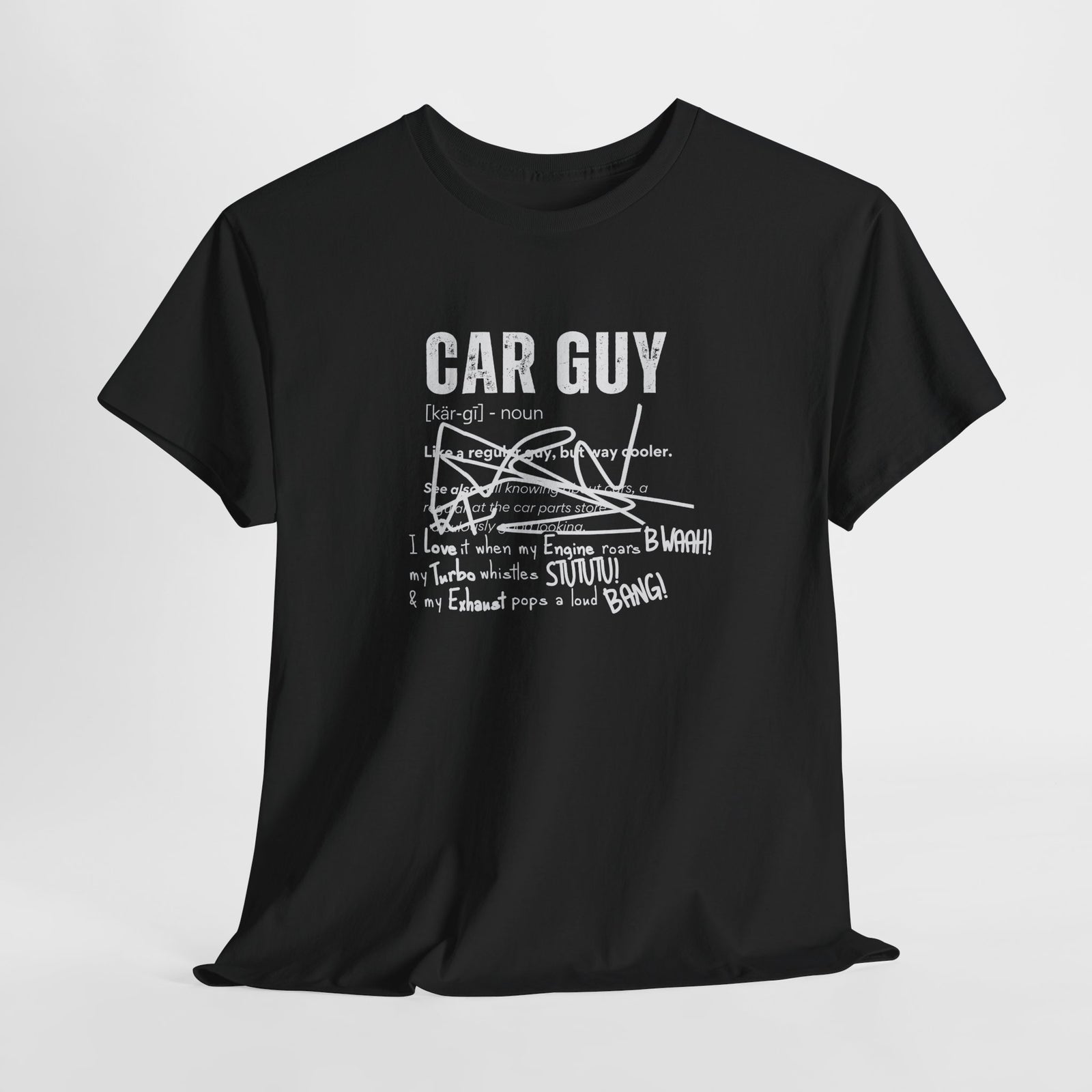 Car Guy Definition T-Shirt – Funny Cotton Car Enthusiast Tee