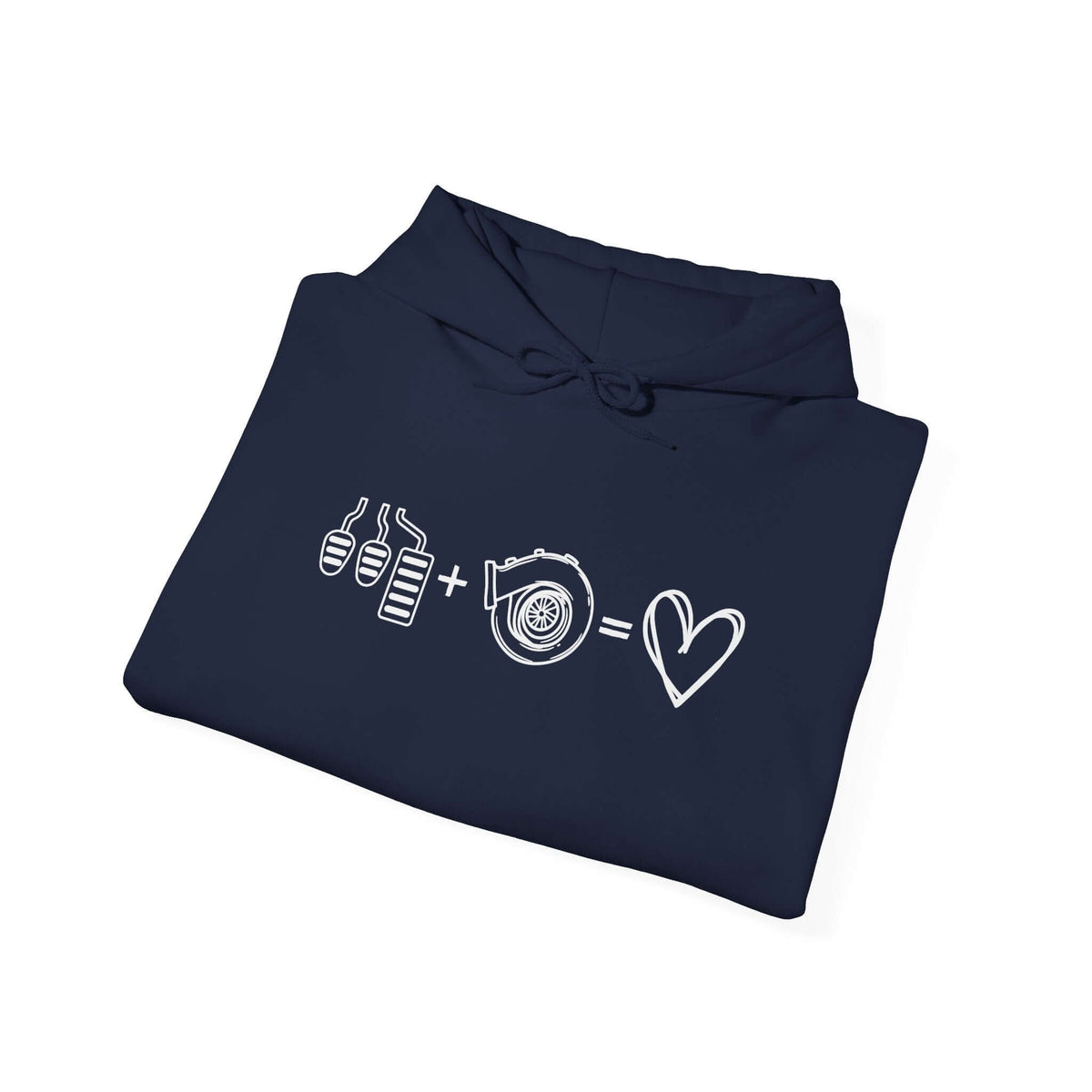 3 Pedals Plus Turbo Equals Love Hoodie | Car Guy Gift