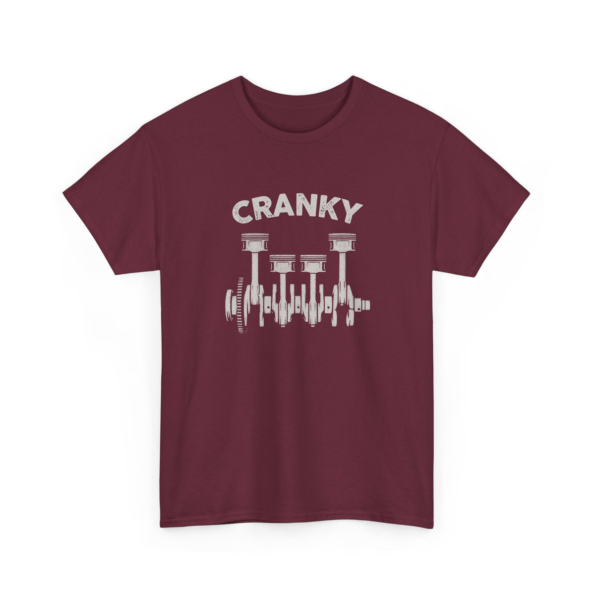 Cranky Mechanic T-Shirt | Funny Crankshaft Car Guy Tee