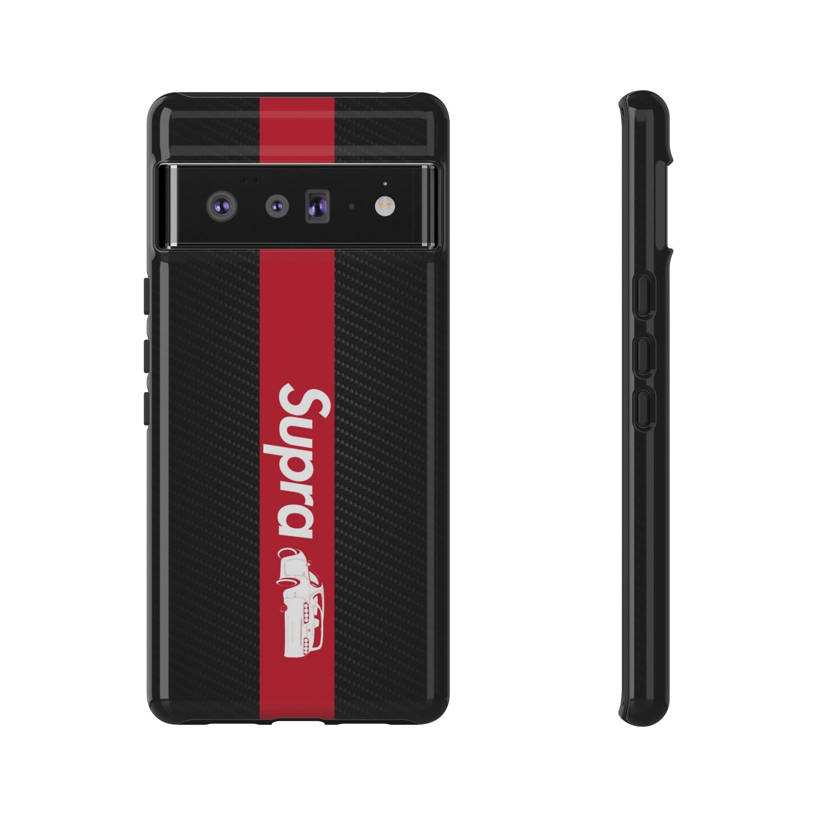 JDM Style Design Tough Phone Case - Google Pixel 6 Pro, glossy, front and side view
