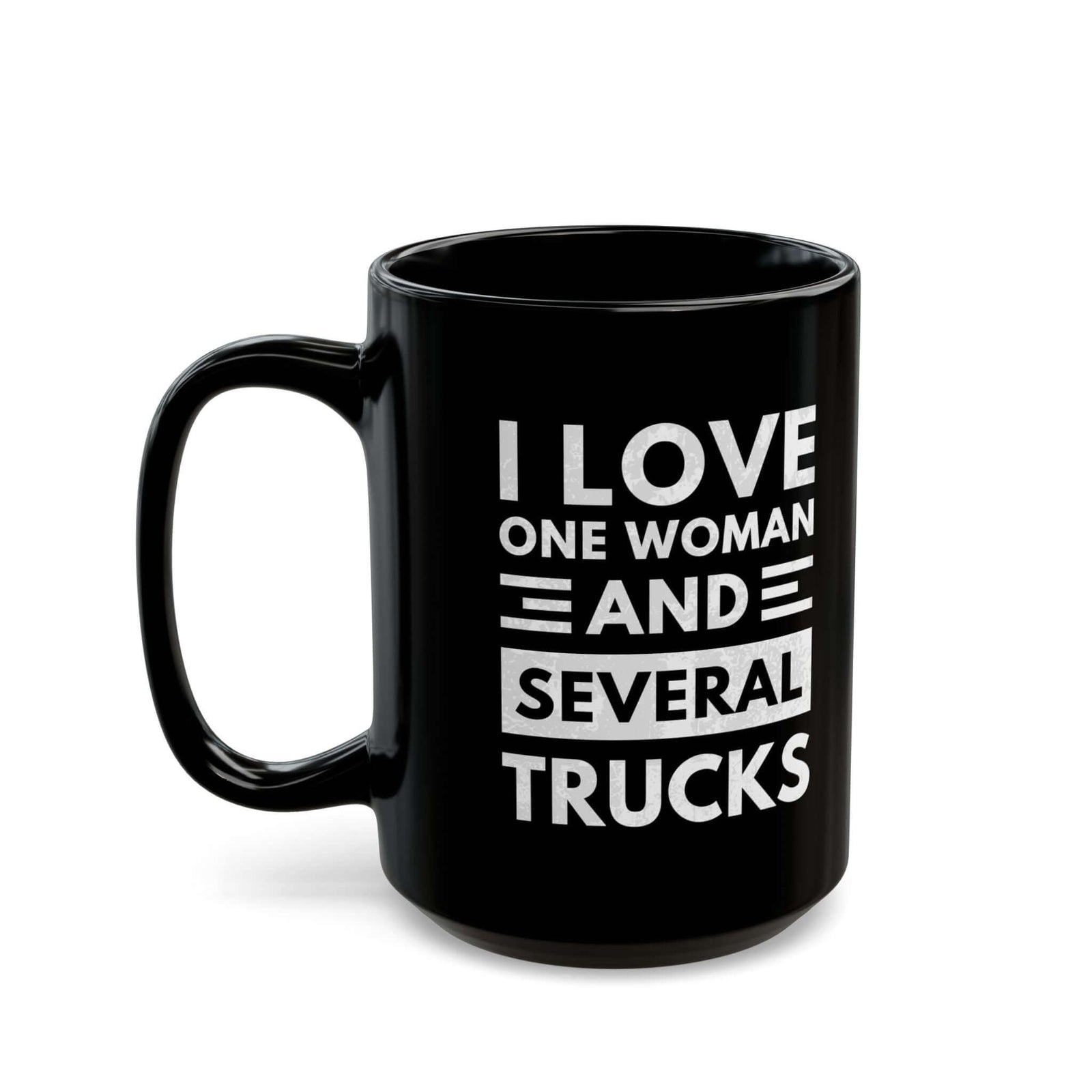 I Love One Woman and Several Trucks Mug ceramic mug - unique gift for car lovers