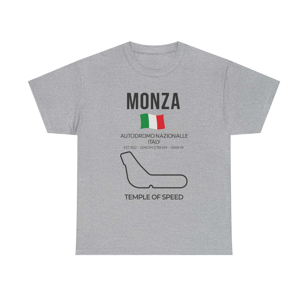 Man wearing Monza Race Track T-Shirt shirt - car enthusiast gift