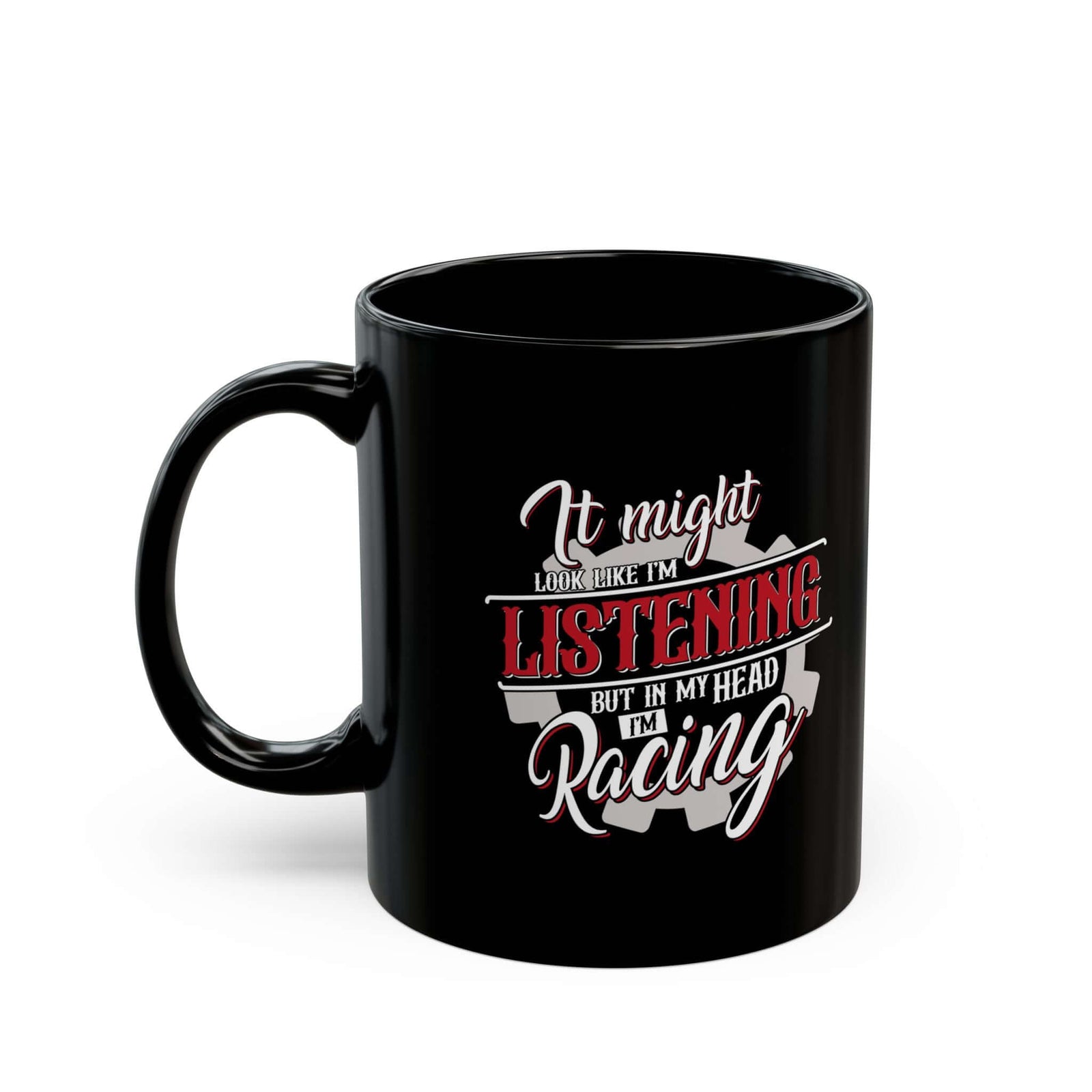 In My Head I'm Racing Coffee Mug coffee mug - car lover gift