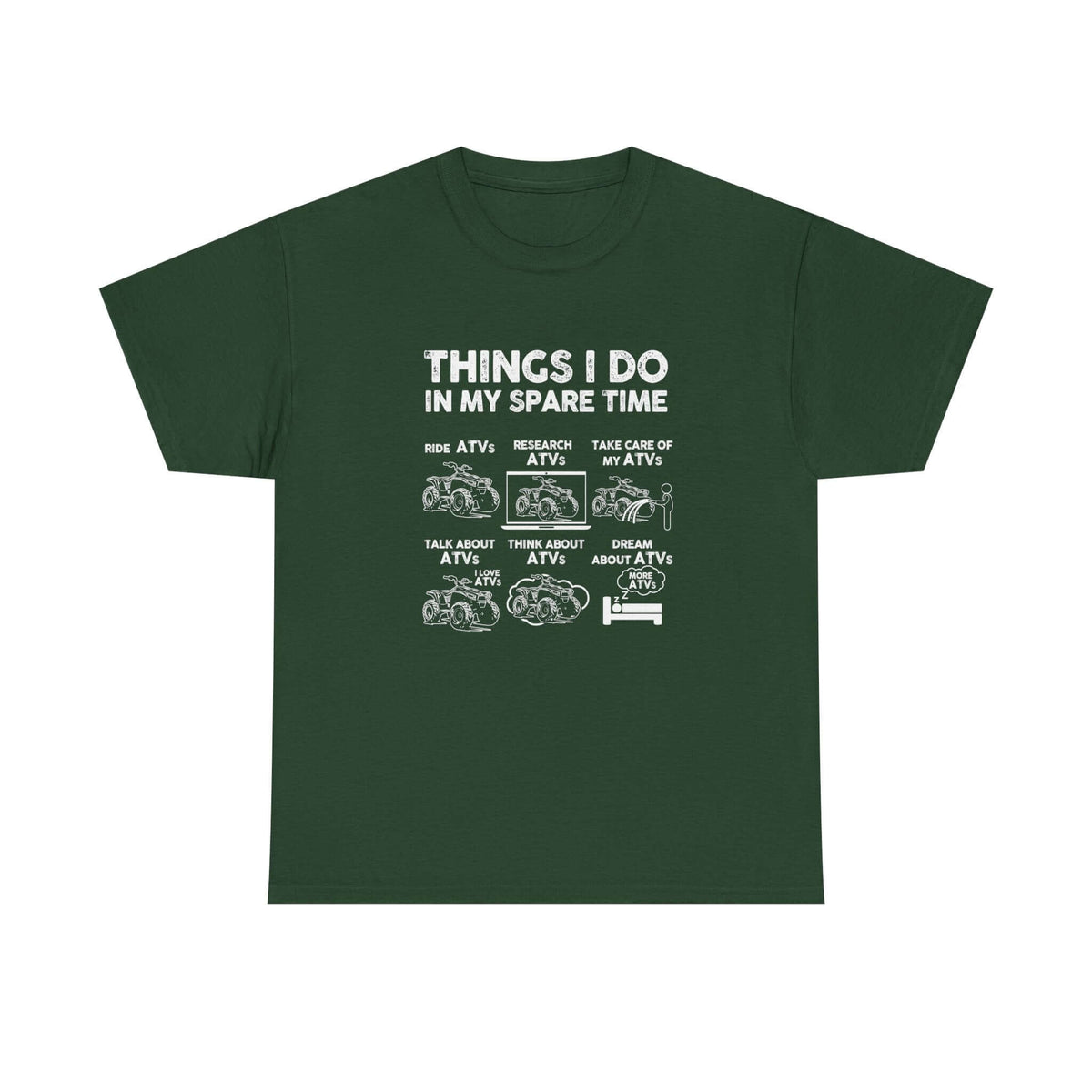 Man wearing Things I Do in My Spare Time ATV T-Shirt shirt - car enthusiast gift