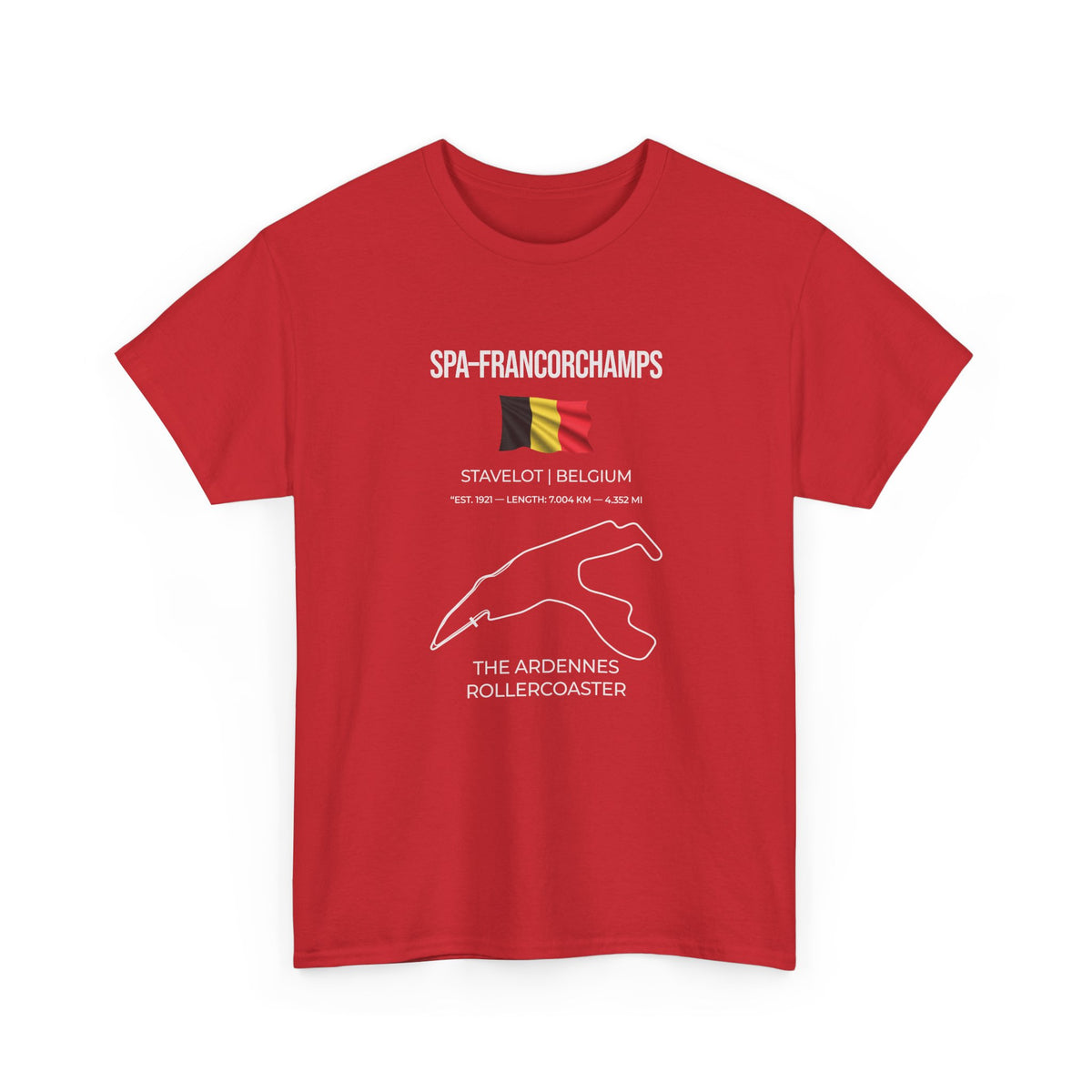 Spa-Francorchamps F1 Racing Track T-Shirt