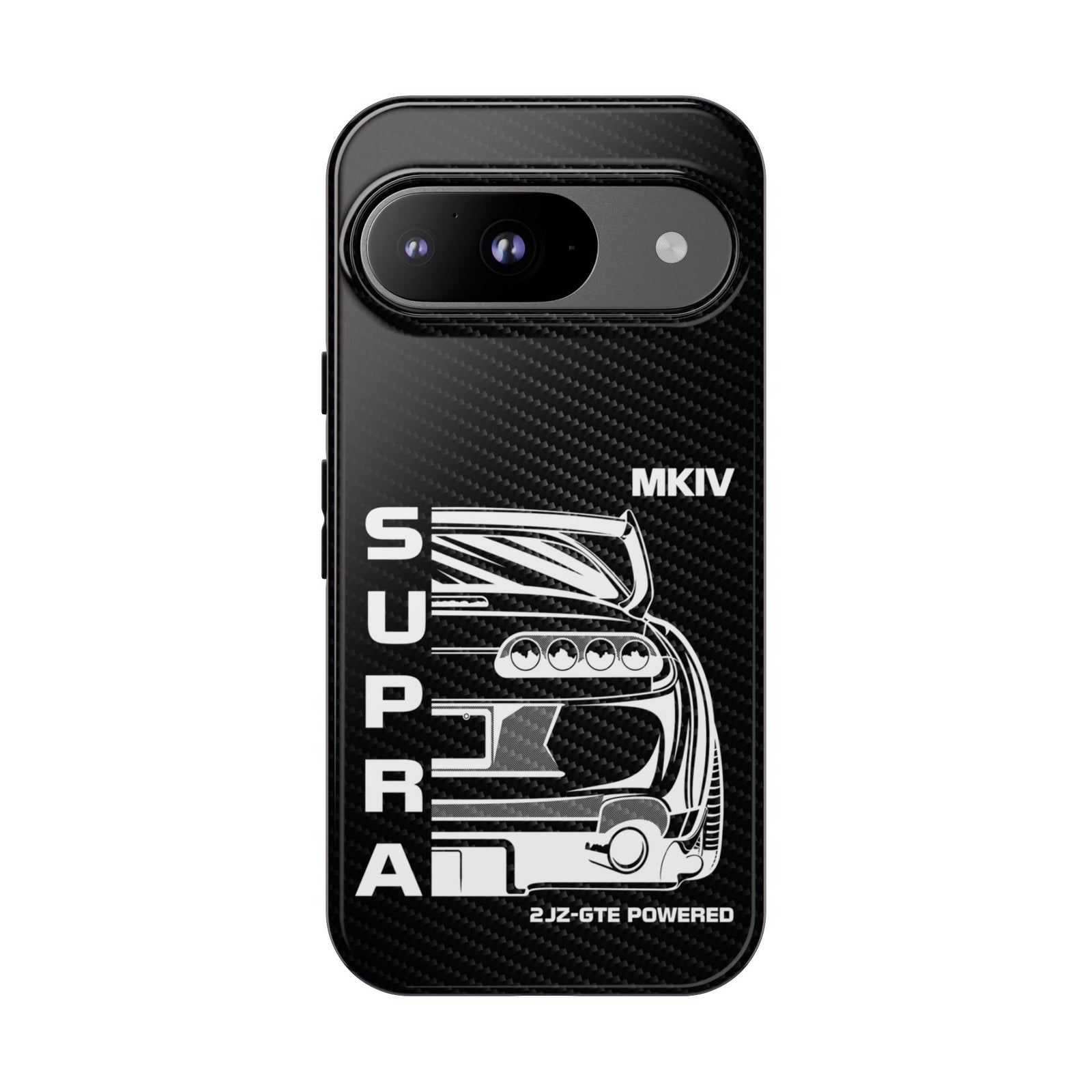 JDM Back View Tough Phone Case - Google Pixel 9, glossy, front view