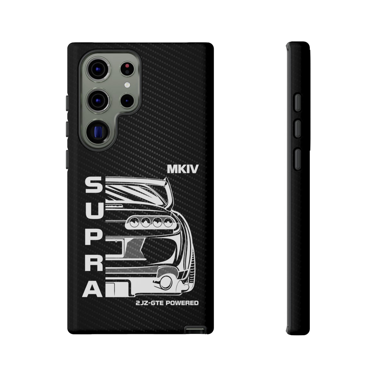 JDM Back View Tough Phone Case - Samsung Galaxy S23 Ultra, glossy, front and side view
