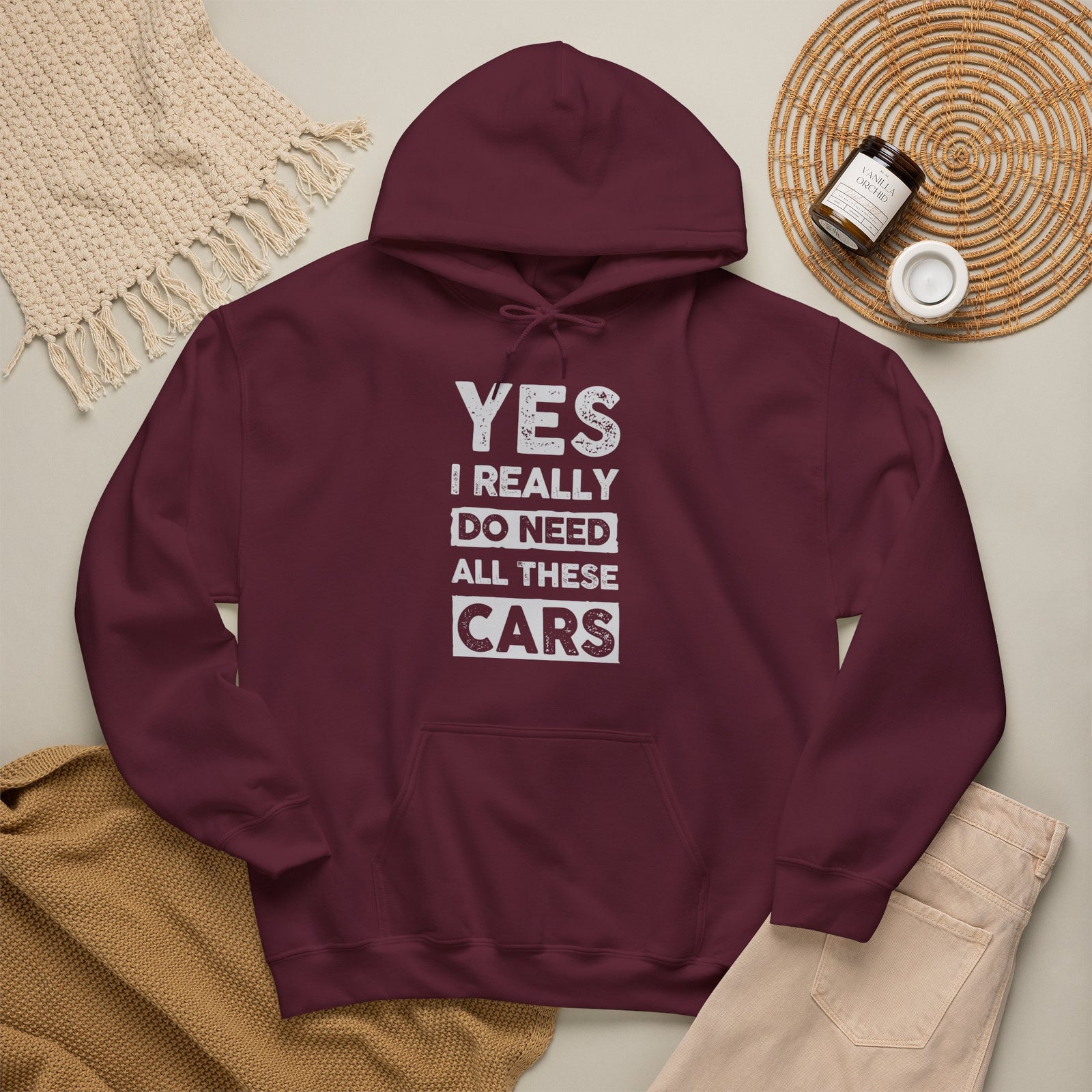 Yes I Really Do Need All These Cars Hoodie - funny car guy gift pullover