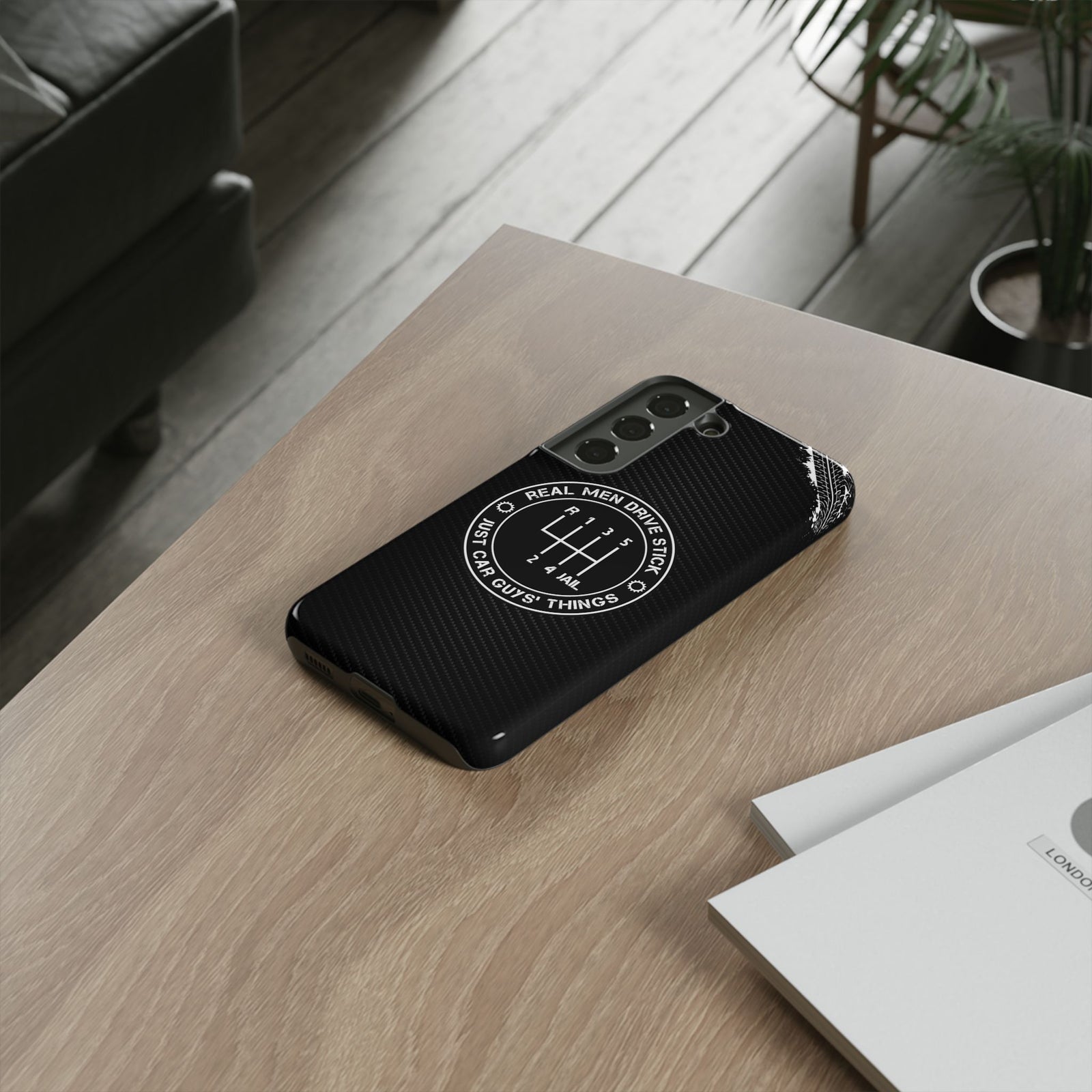Real Men Drive Stick Manual Transmission Tough Phone Case | Car Guy Gift