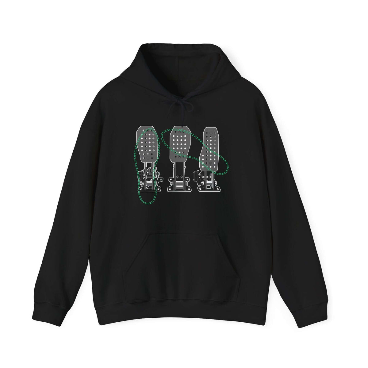 Racing Pedals hoodie - sim racing car enthusiast gift
