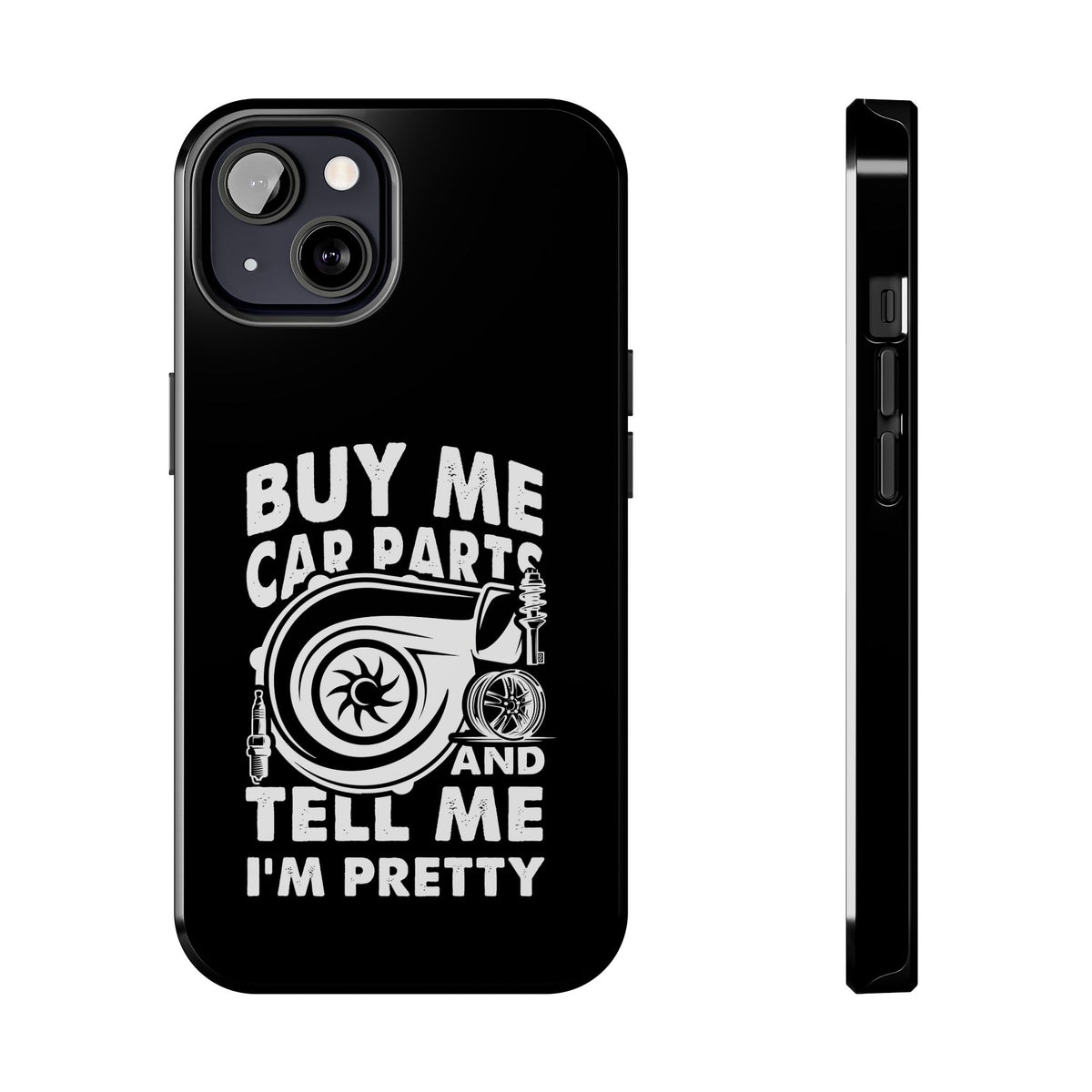 Buy Me Car Parts Phone Case shirt back view - car enthusiast tee