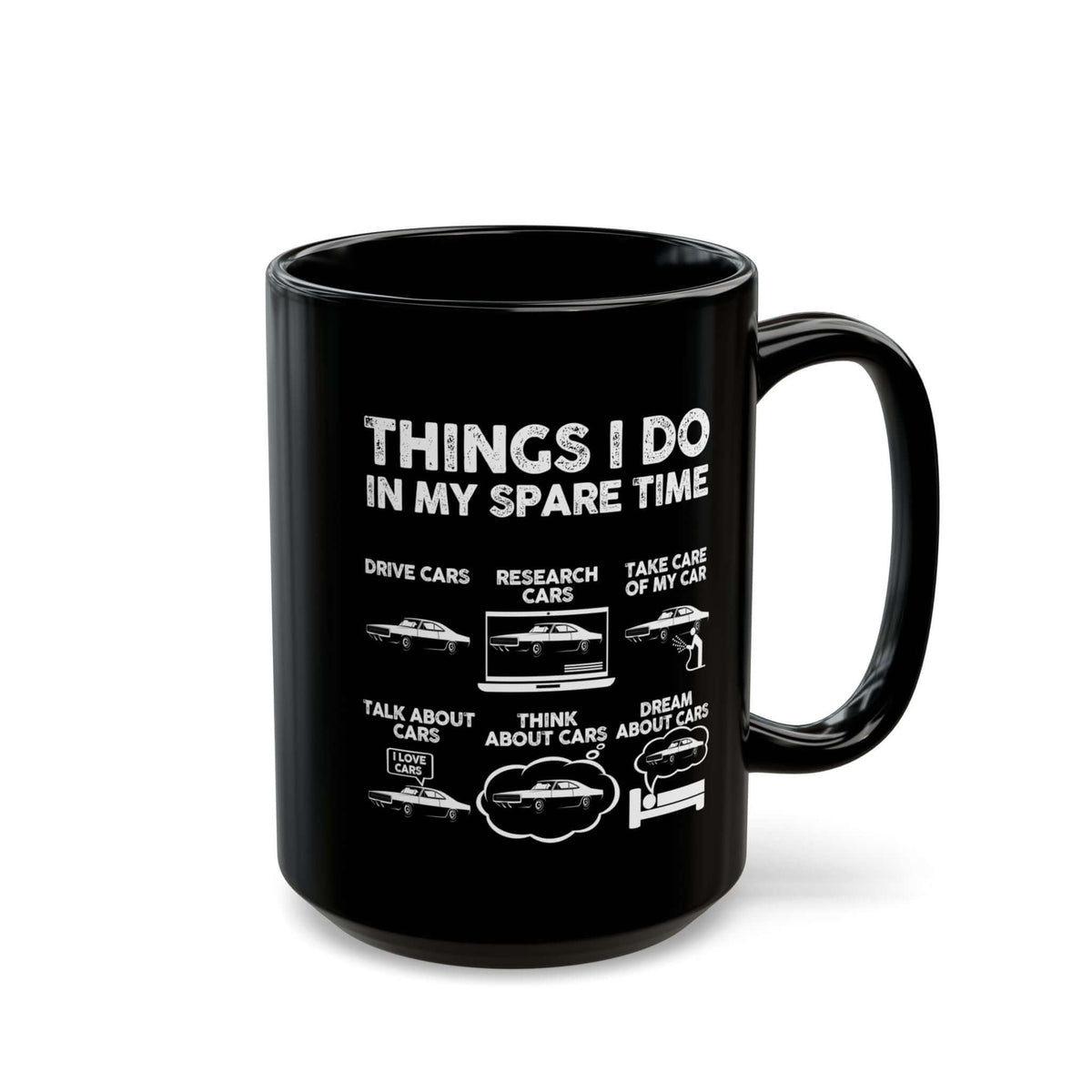 Things I Do in My Spare Time Muscle Car Mug coffee cup - gearhead gift idea