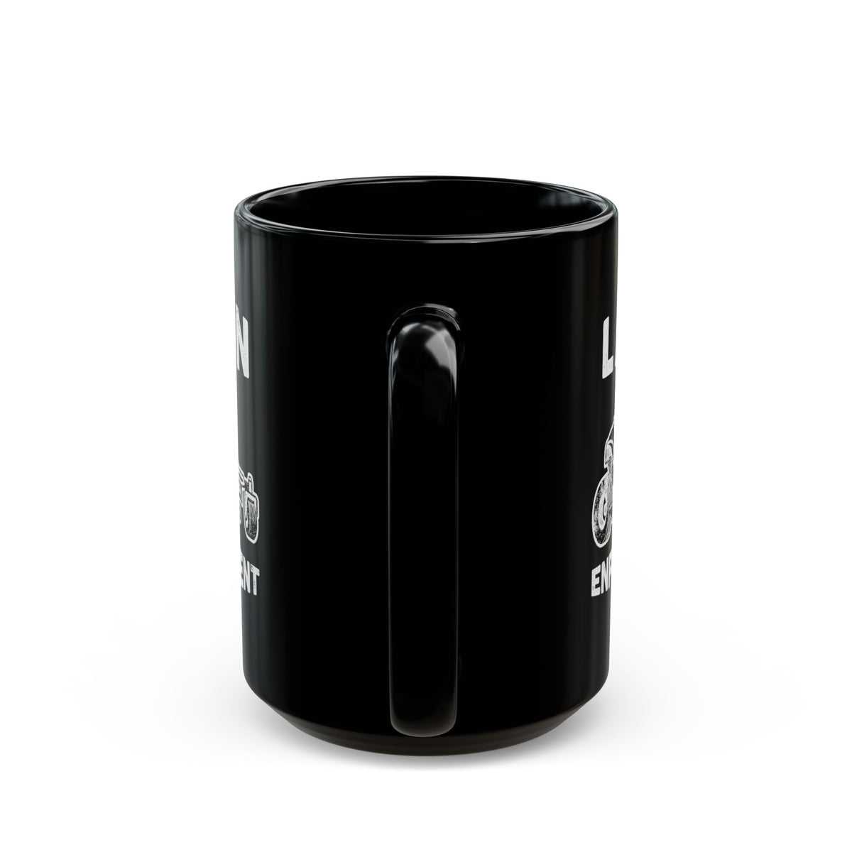 Lawn Enforcement mug - funny lawn mowing humor design - gift for yard enthusiast