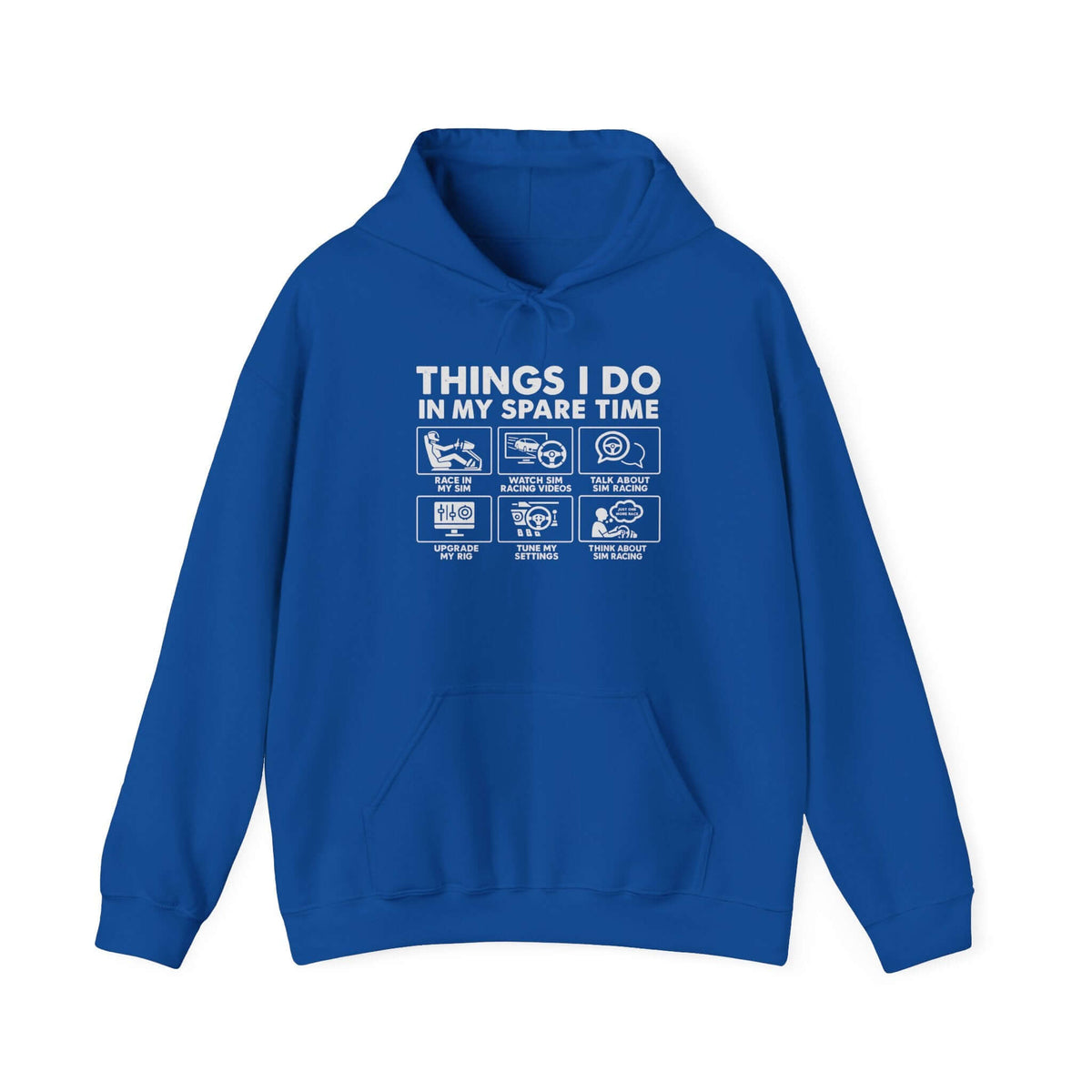 Sim Racing Hoodie - Things I Do In My Spare Time sim racer gift