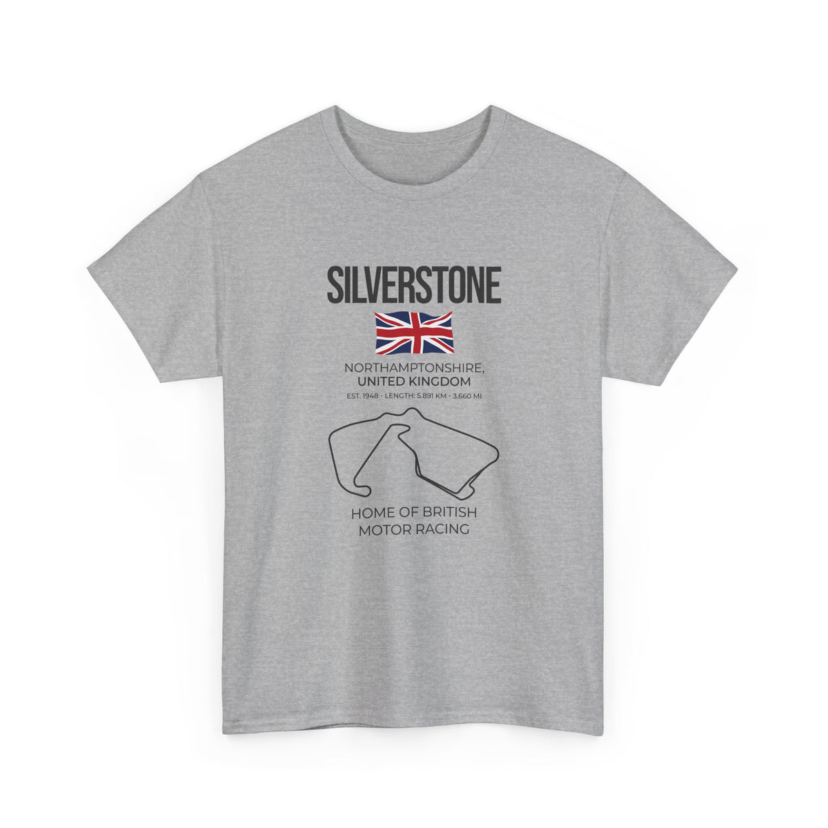 Silverstone Race Track T-Shirt | British Grand Prix Circuit Motorsport Tee