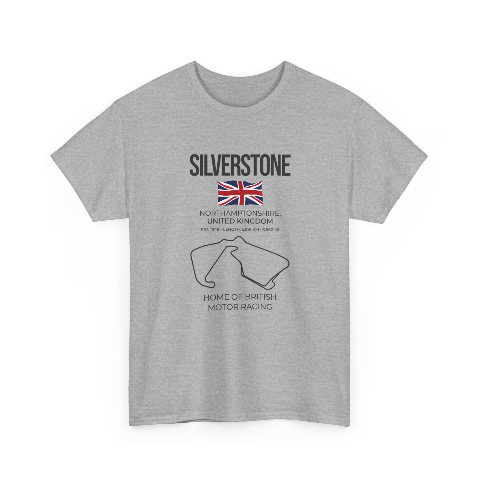 Silverstone Race Track T-Shirt | British Grand Prix Circuit Motorsport Tee