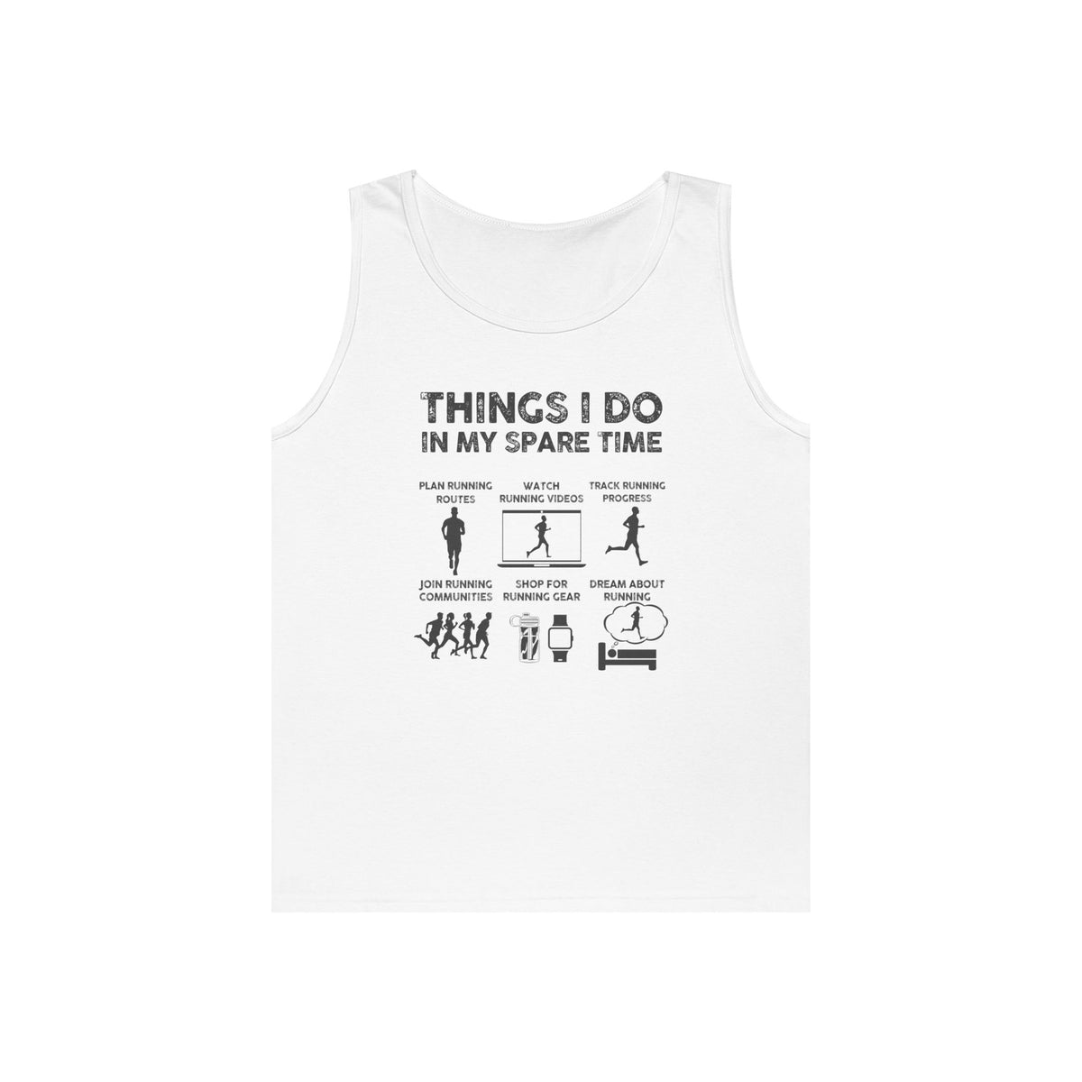 Things I Do In My Spare Time running tank - funny marathon runner gift