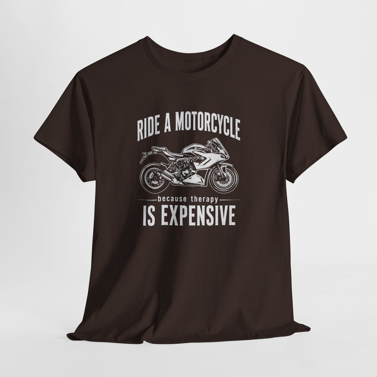 Sportbike t-shirt worn by model