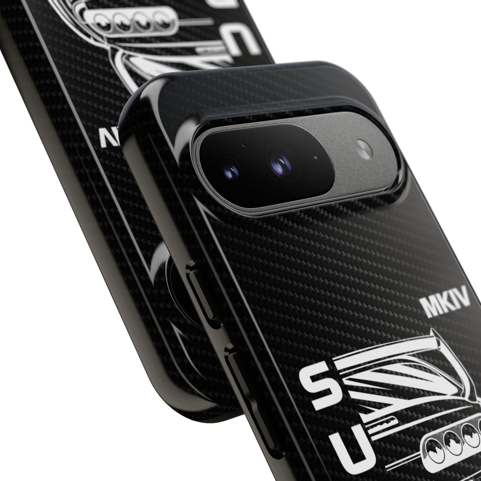 JDM Back View Tough Phone Case - Google Pixel 9, glossy, camera cutout close-up