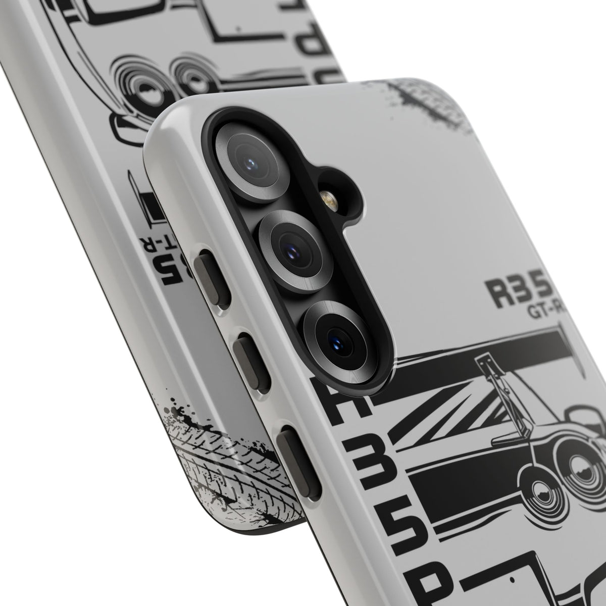 JDM Front View Tough Phone Case - Samsung Galaxy S24, glossy, edge and port close-up