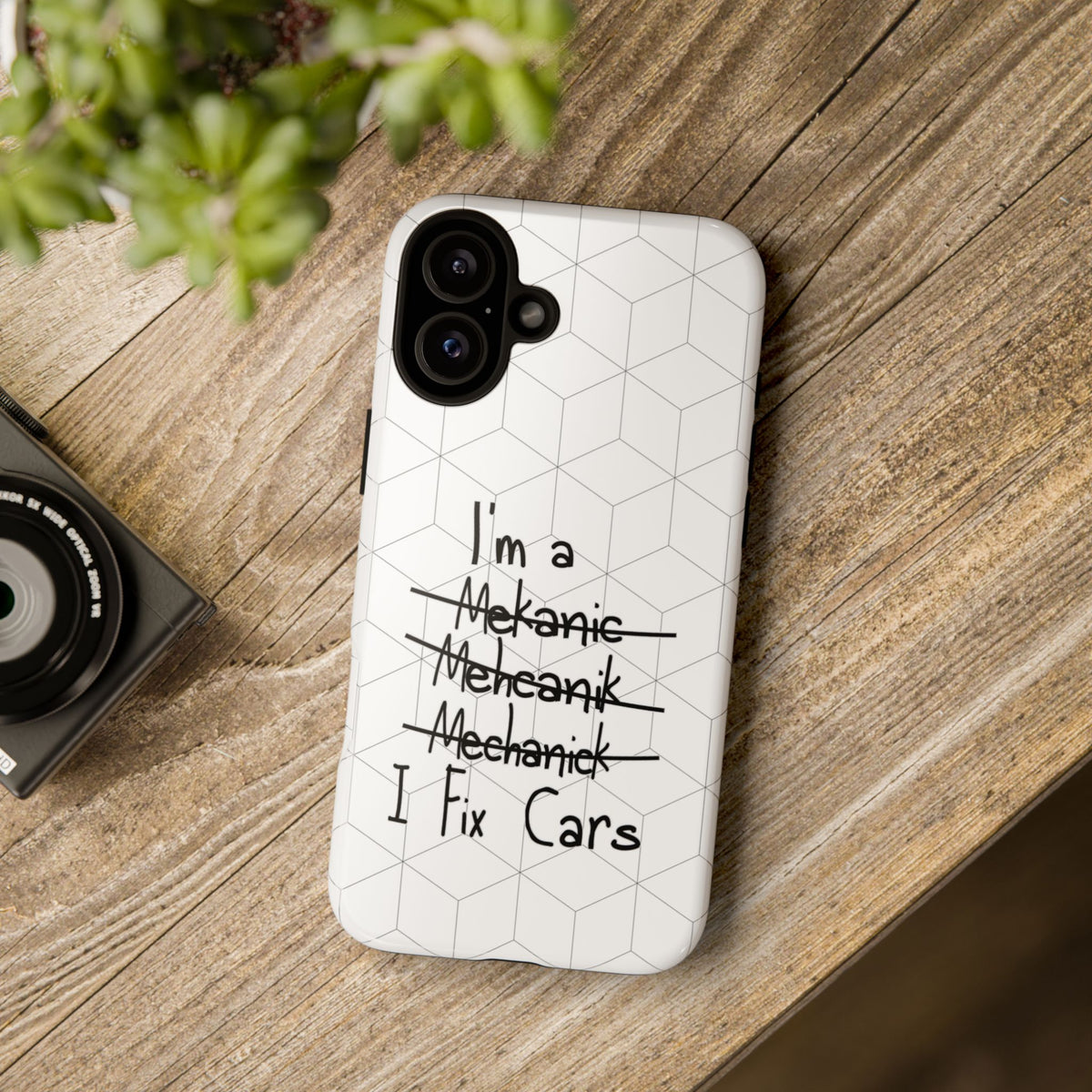 Mechanic I Fix Cars Funny Tough Phone Case | Car Guy Gift