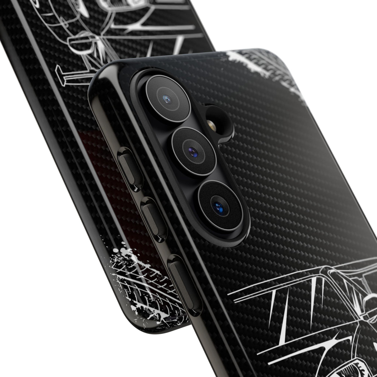 JDM Legends Never Die Tough Phone Case - Samsung Galaxy S26, glossy, camera cutout close-up