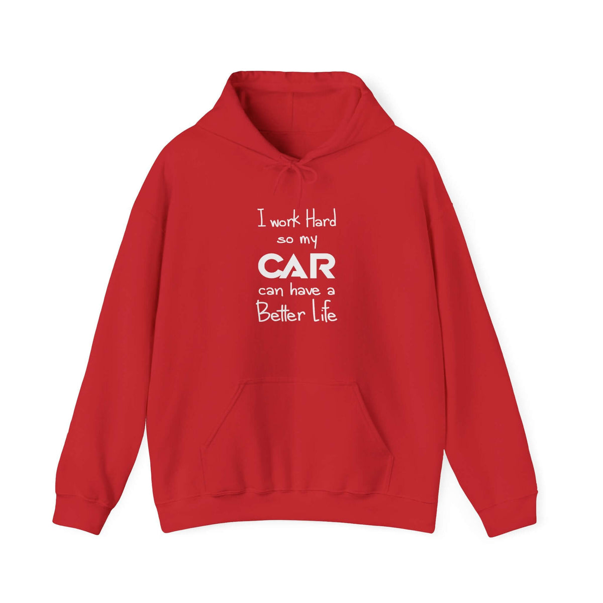 Car guy hoodie - work hard for my car - funny car enthusiast sweatshirt