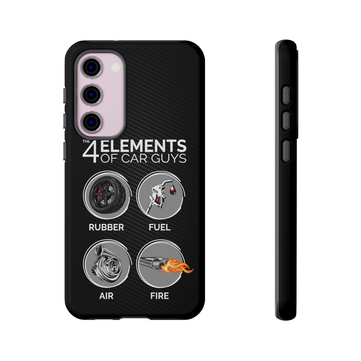 The 4 Elements of Car Guys Tough Phone Case | Funny Car Lover Gift