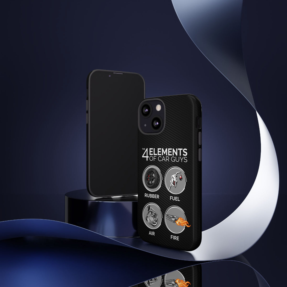 The 4 Elements of Car Guys Tough Phone Case | Funny Car Lover Gift