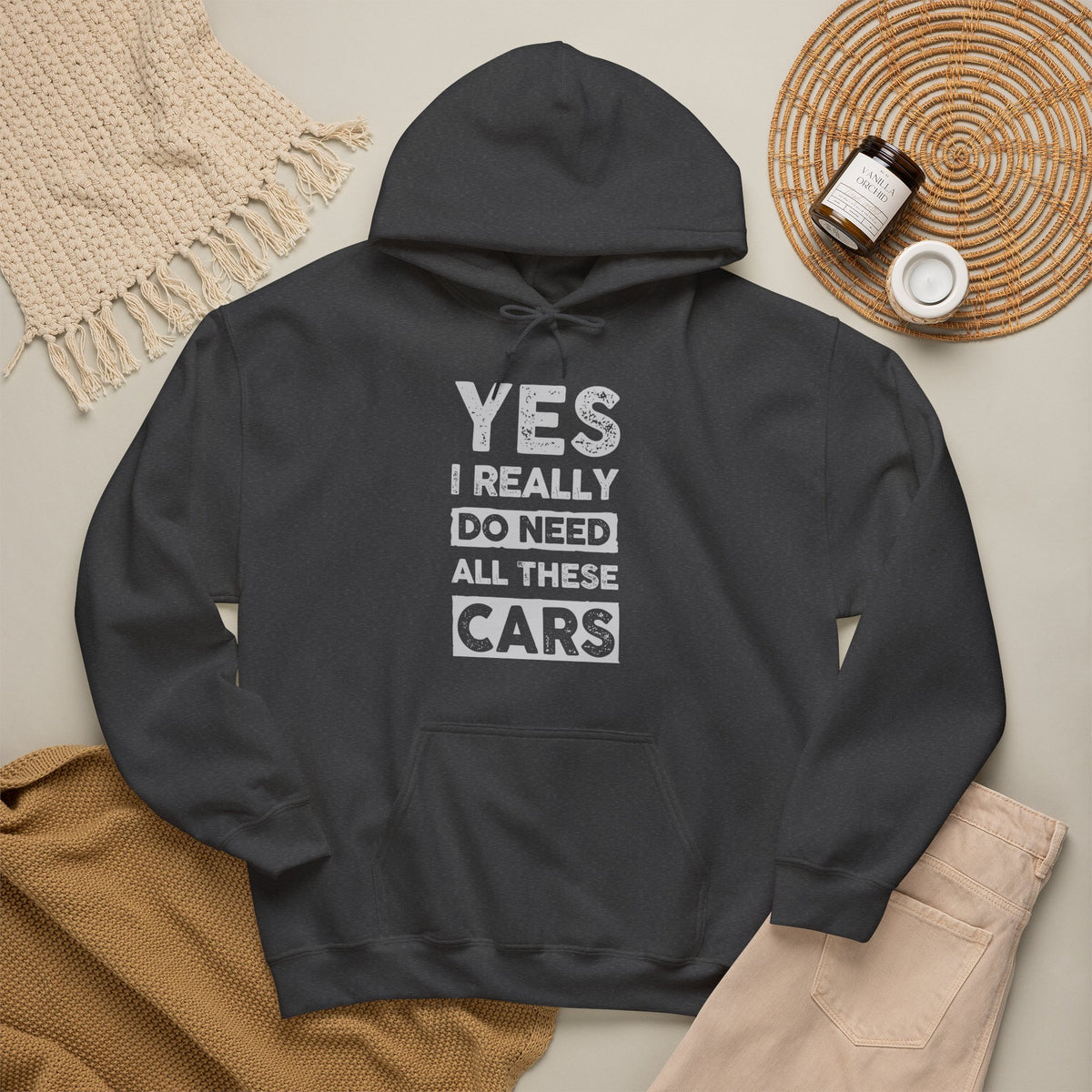 Yes I Really Do Need All These Cars Hoodie - funny car guy gift pullover