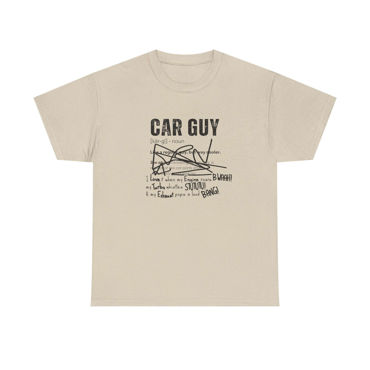 Car guy definition graphic tee - automotive shirt for gearheads