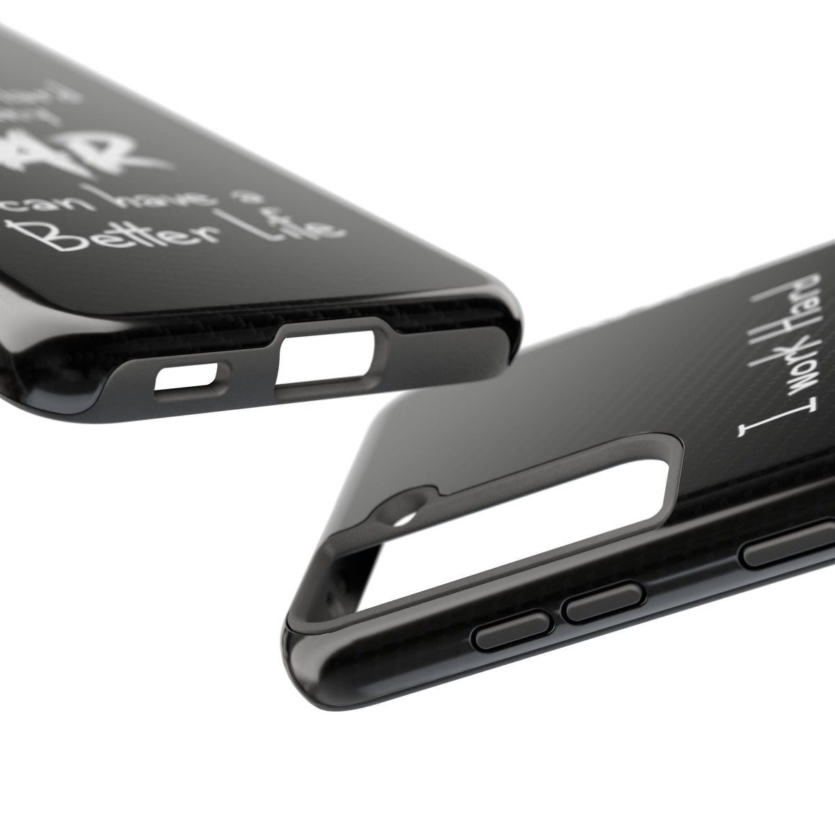 Working Hard For My Car Tough Phone Case - Samsung Galaxy S21, edge and port close-up