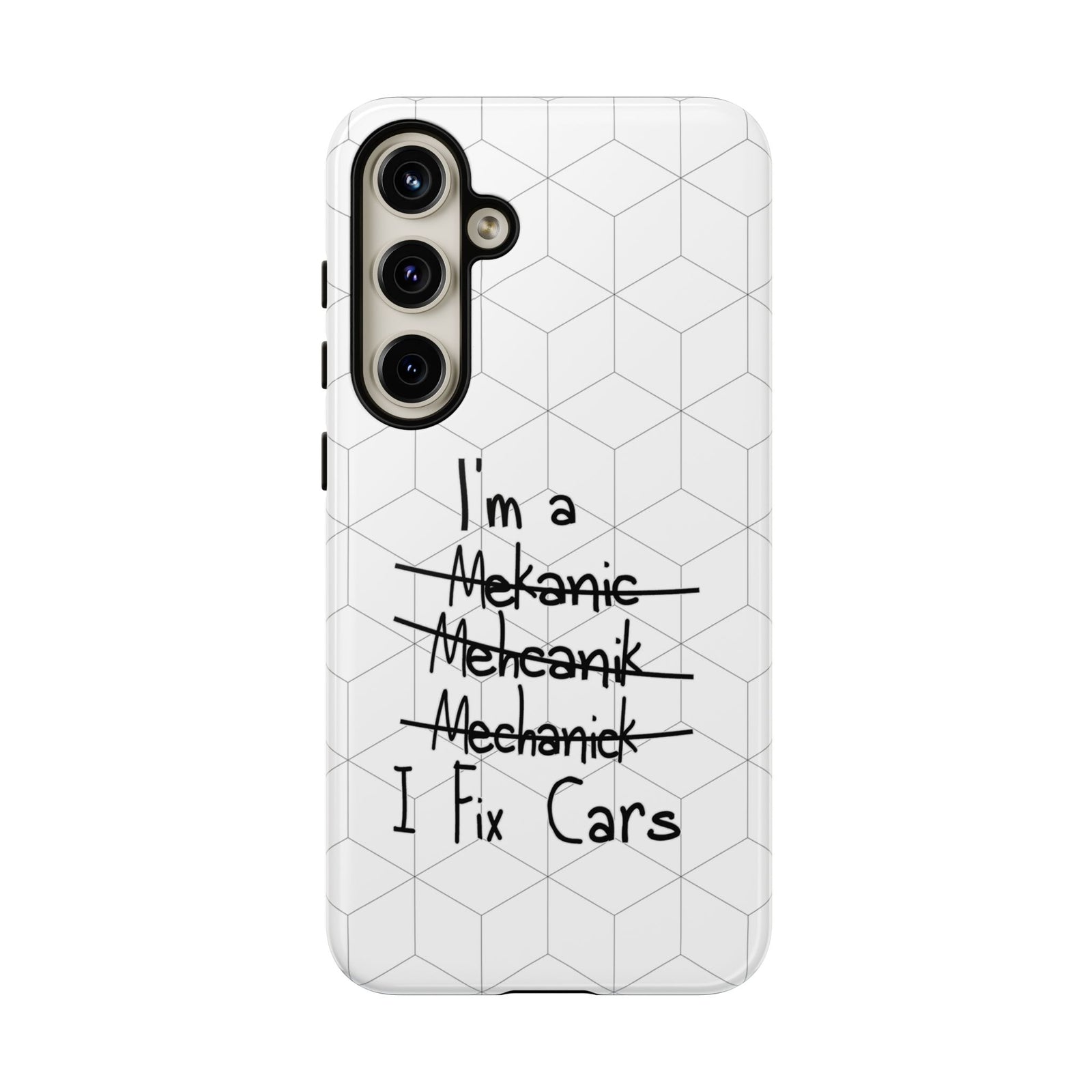 Mechanic I Fix Cars Funny Tough Phone Case | Car Guy Gift