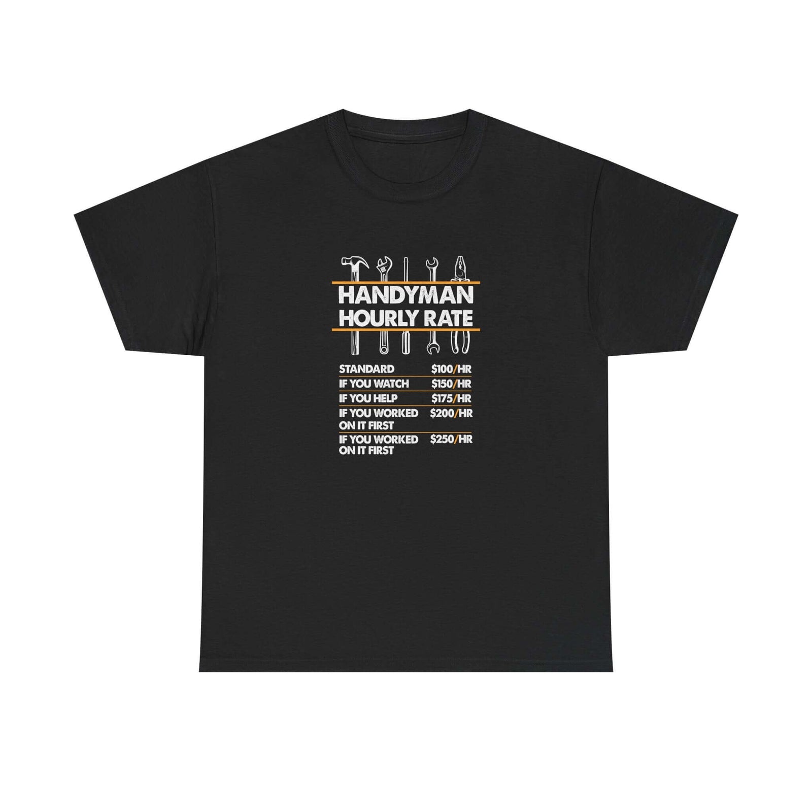 Handyman Hourly Rate T-Shirt shirt - great gift for car fans