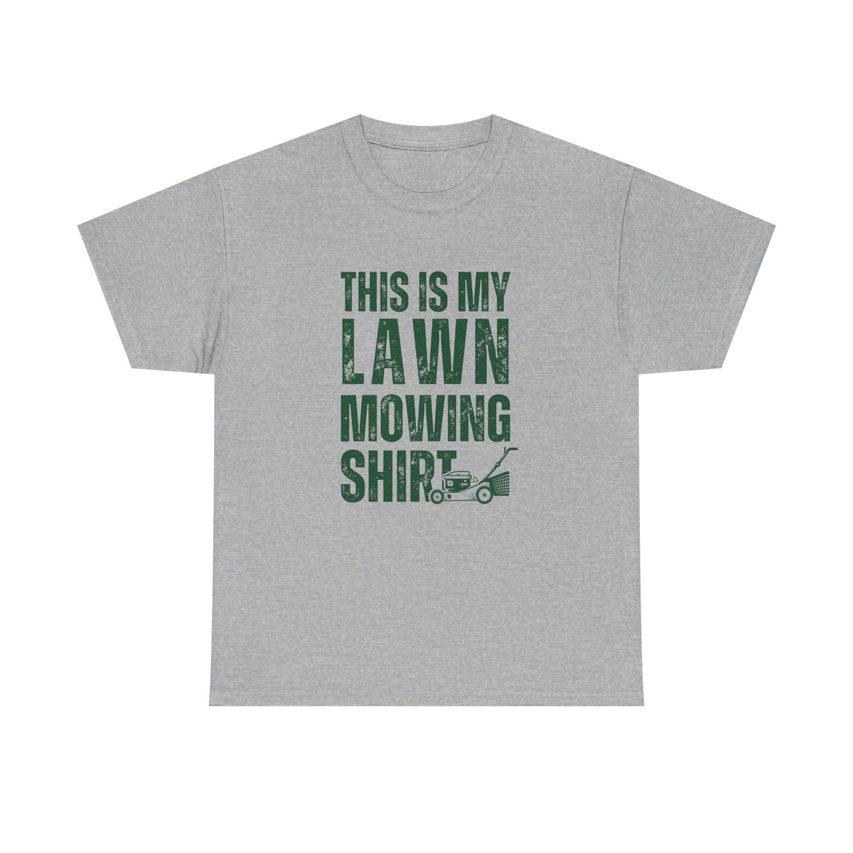 This Is My Lawn Mowing Shirt flat lay - gift for mowing enthusiasts