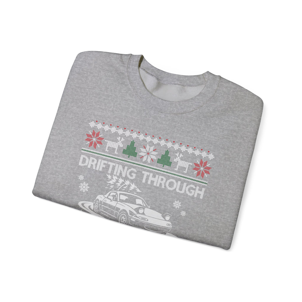 Miata Drifting Ugly Christmas Sweatshirt