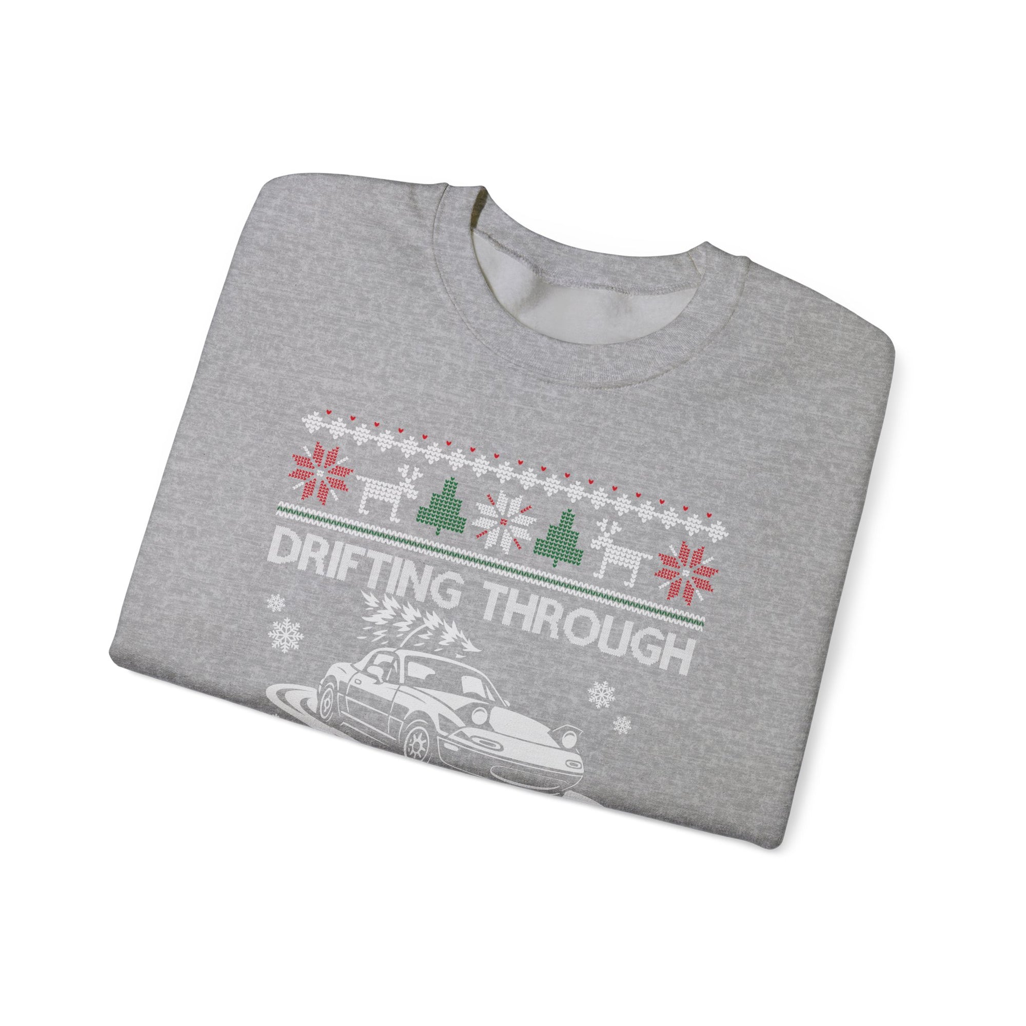 Miata Drifting Ugly Christmas Sweatshirt