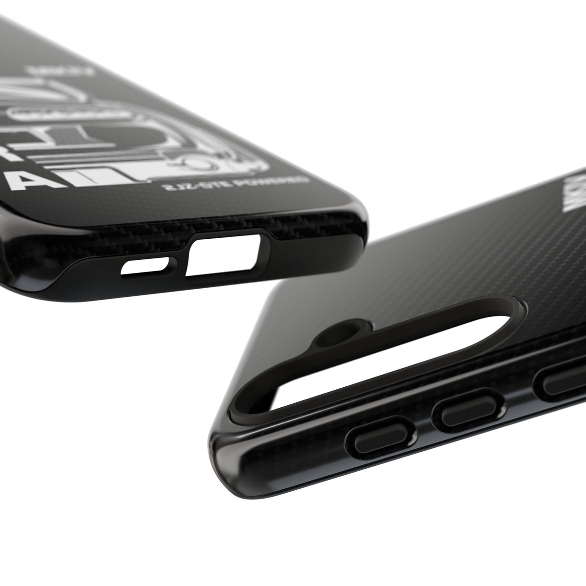 JDM Back View Tough Phone Case - Samsung Galaxy S24, glossy, edge and port close-up