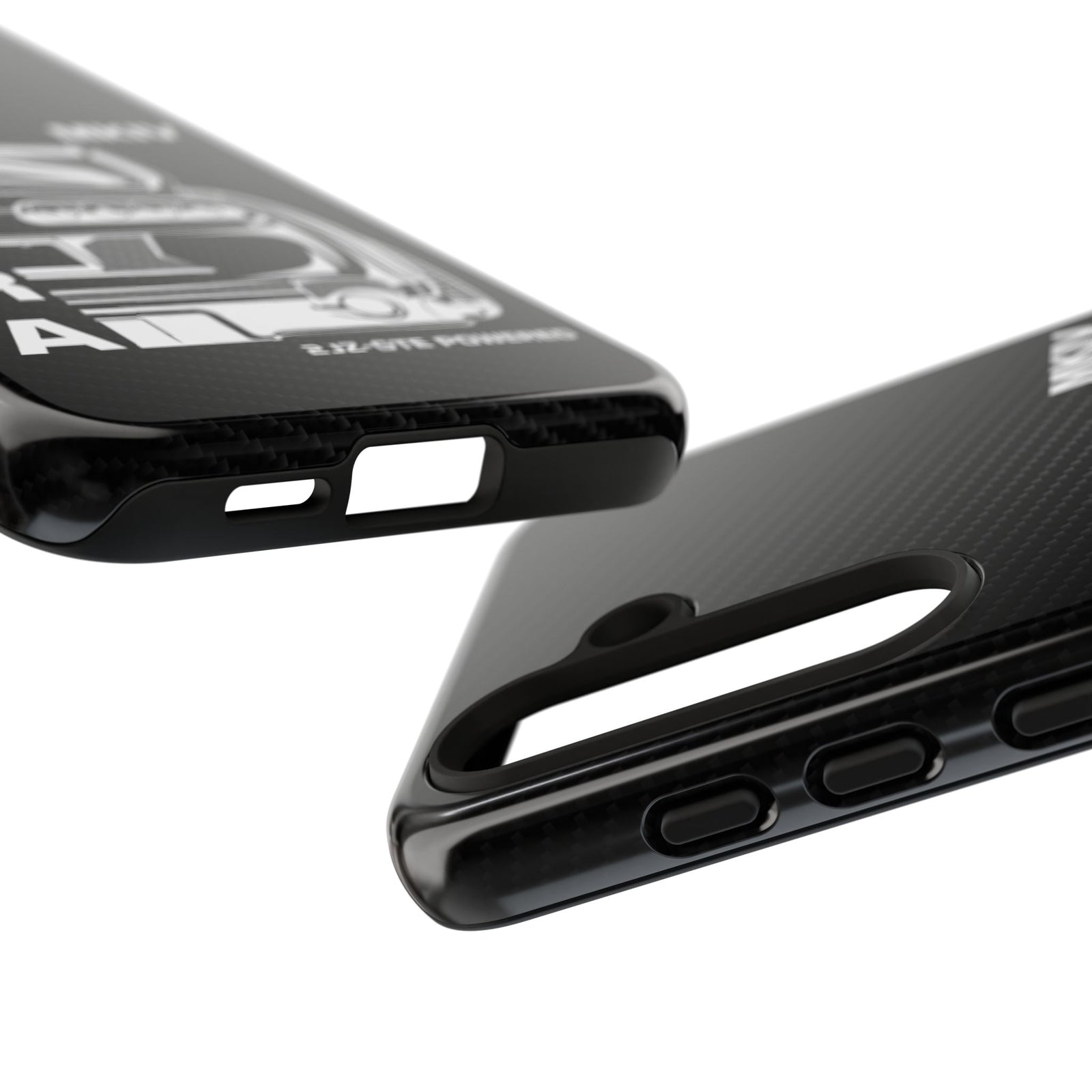JDM Back View Tough Phone Case - Samsung Galaxy S24, glossy, edge and port close-up