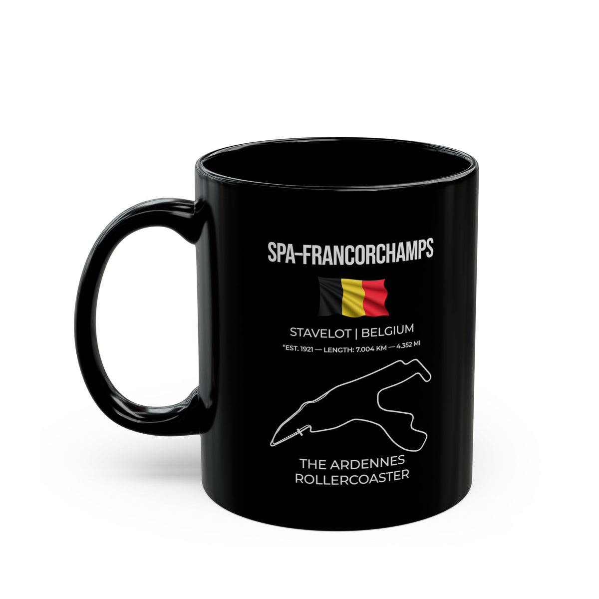 Spa-Francorchamps F1 Racing Track Mug funny mug - automotive enthusiast gift