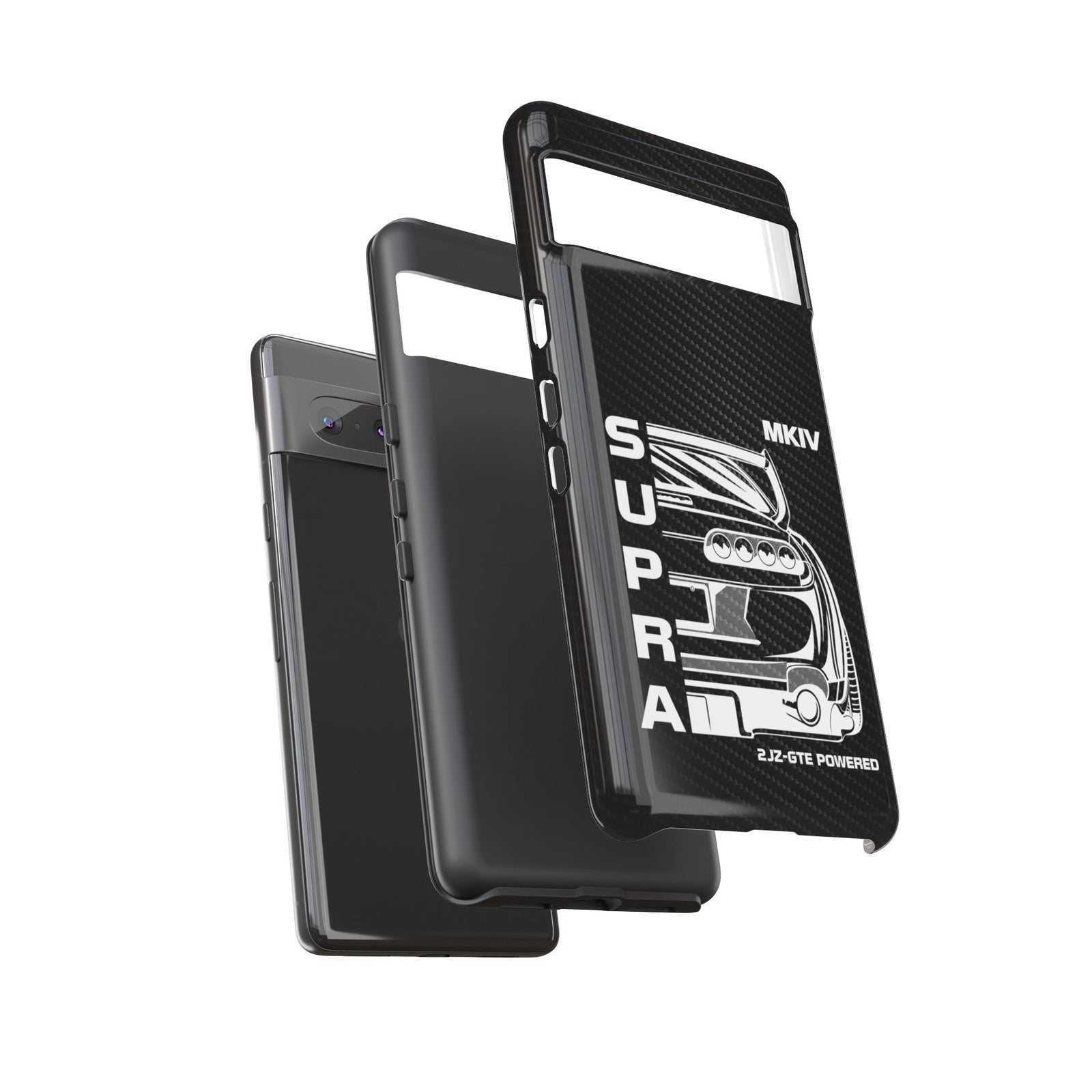 JDM Back View Tough Phone Case - Google Pixel 7, glossy, dual-layer protection