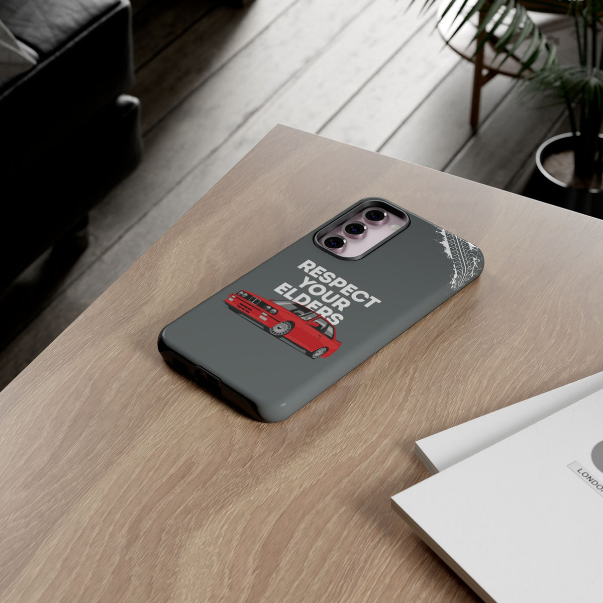 E30 M3 Respect Your Elders Tough Phone Case | Classic Car Guy Gift