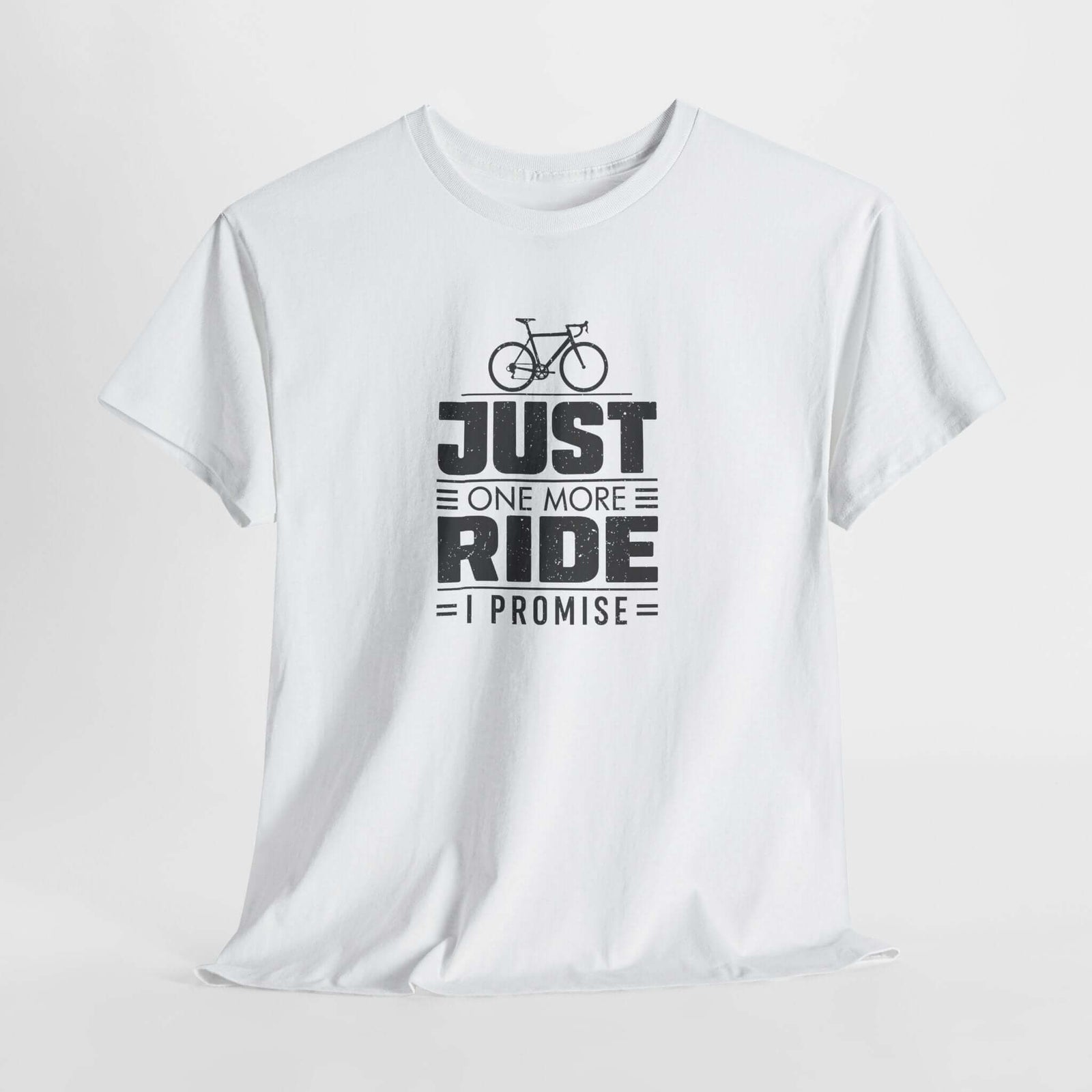 Just One More Ride shirt black | Funny road bike tee | 365CarMods