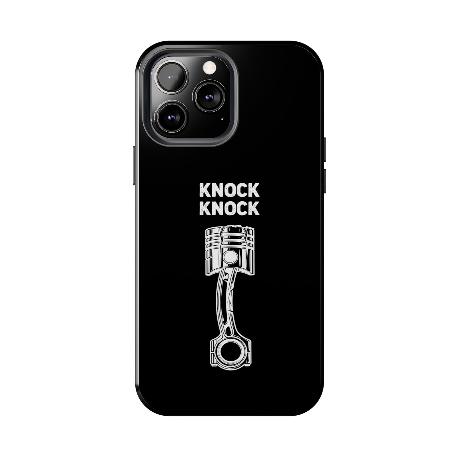 Knock Knock Broken Piston Phone Case | Funny Mechanic Car Guy Gift