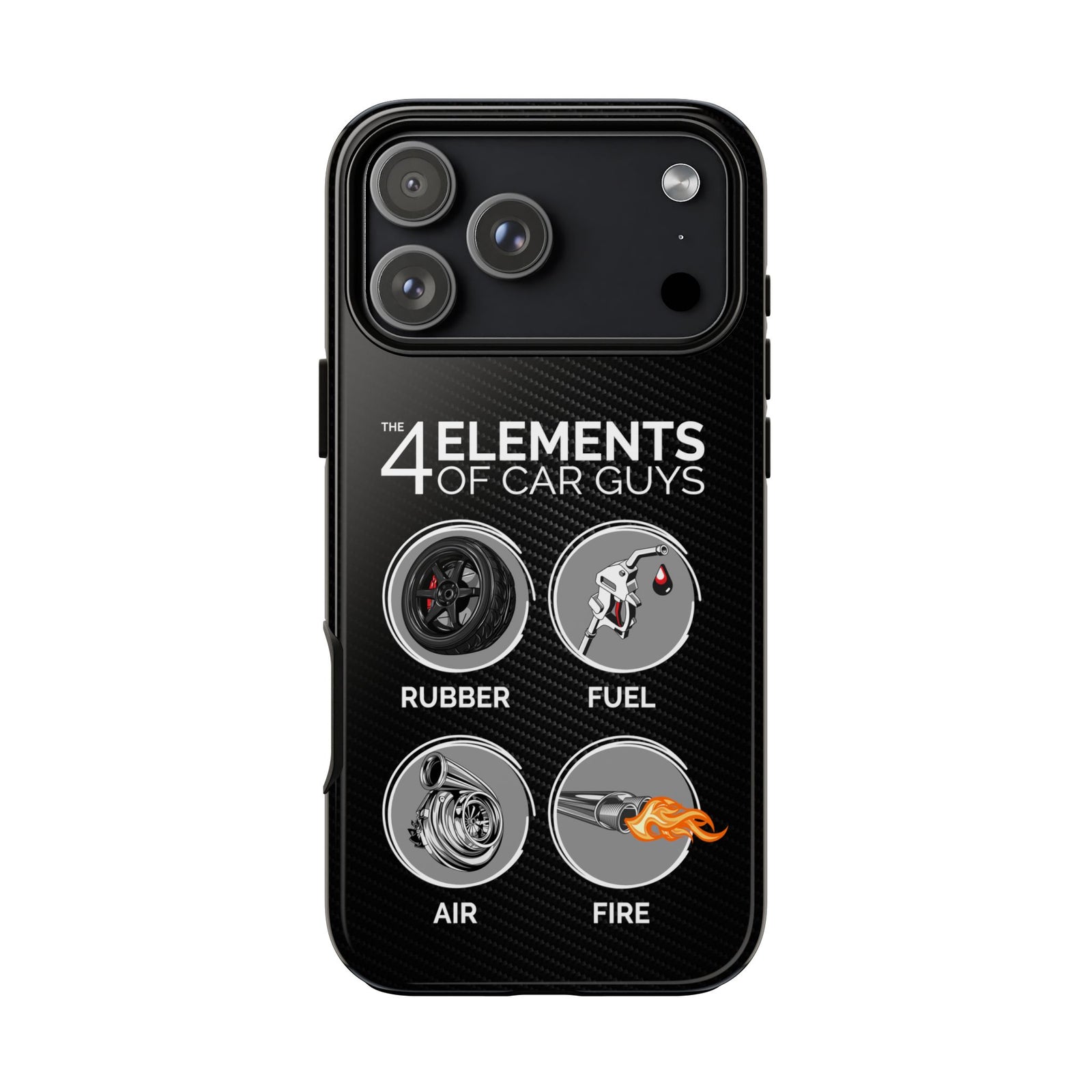 The 4 Elements of Car Guys Tough Phone Case | Funny Car Lover Gift